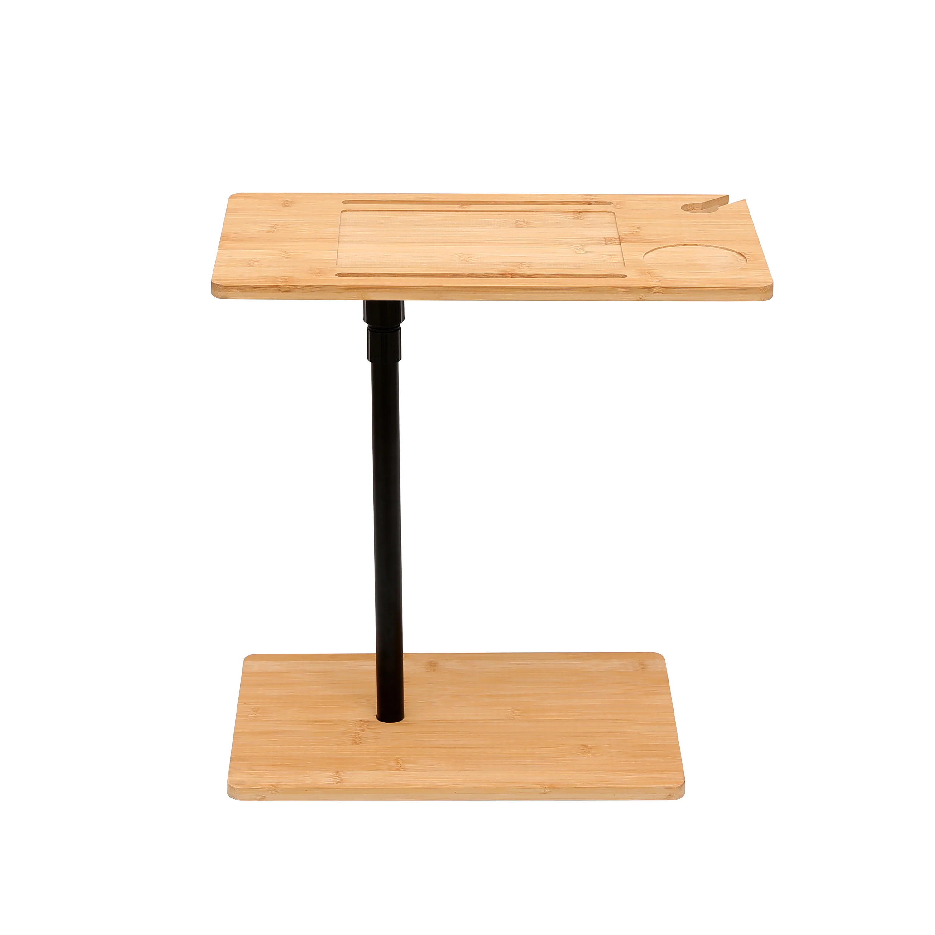 Walker Edison | Bamboo 360 Swivel Sofa Tray Table - Image 12