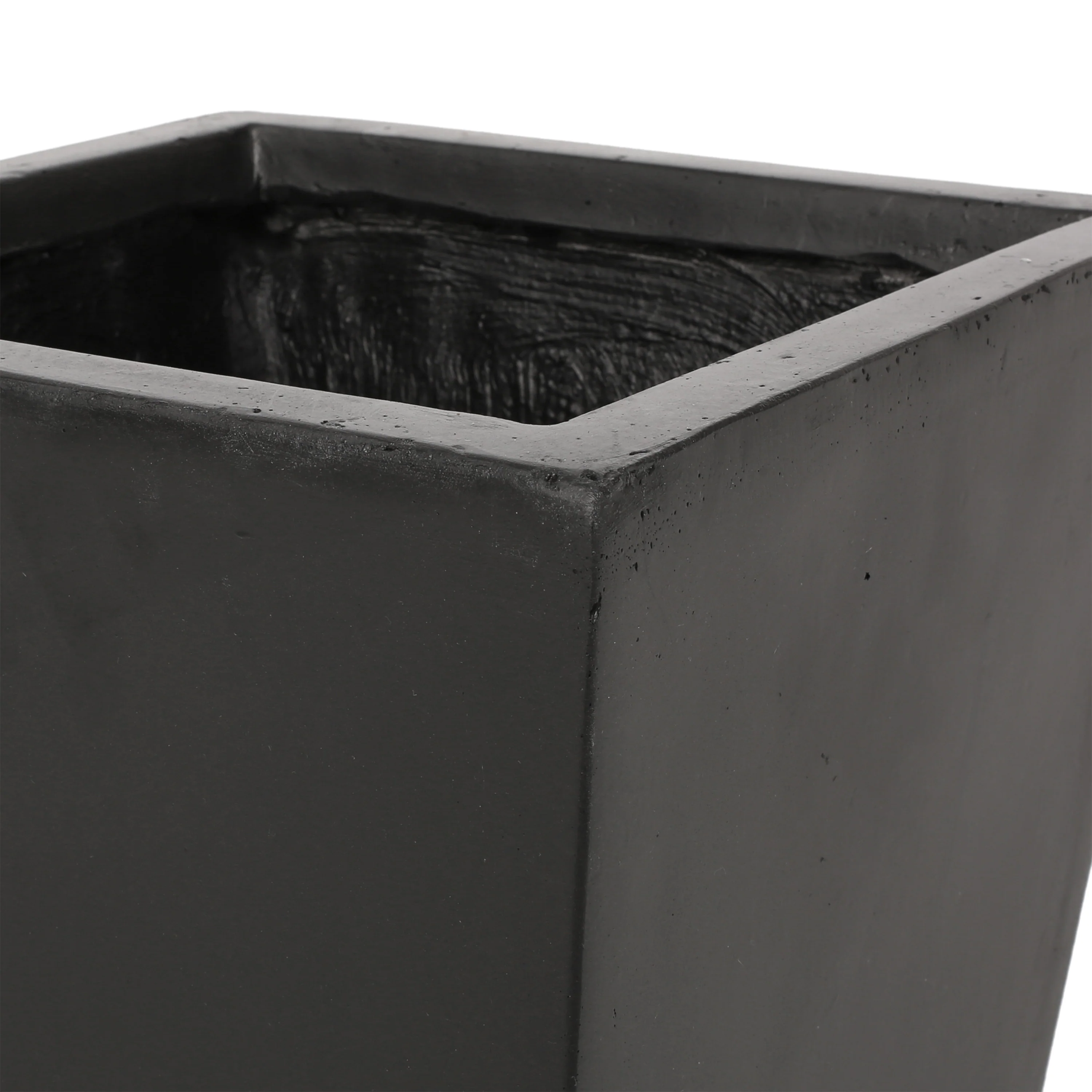 Walker Edison | Black Outdoor Modern Planter - Image 7
