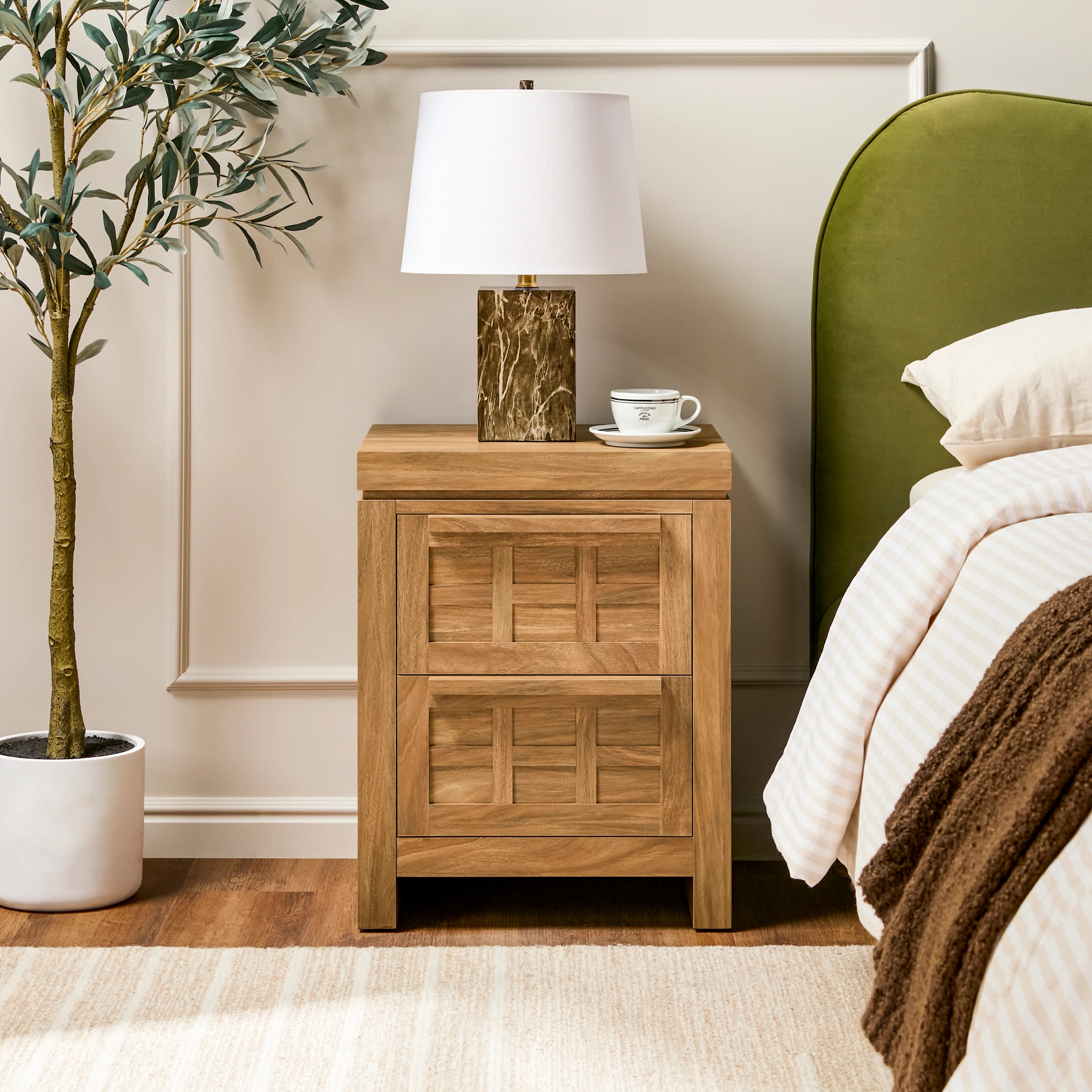 Booker Modern 2 Drawer Nightstand & Side Table - Image 3