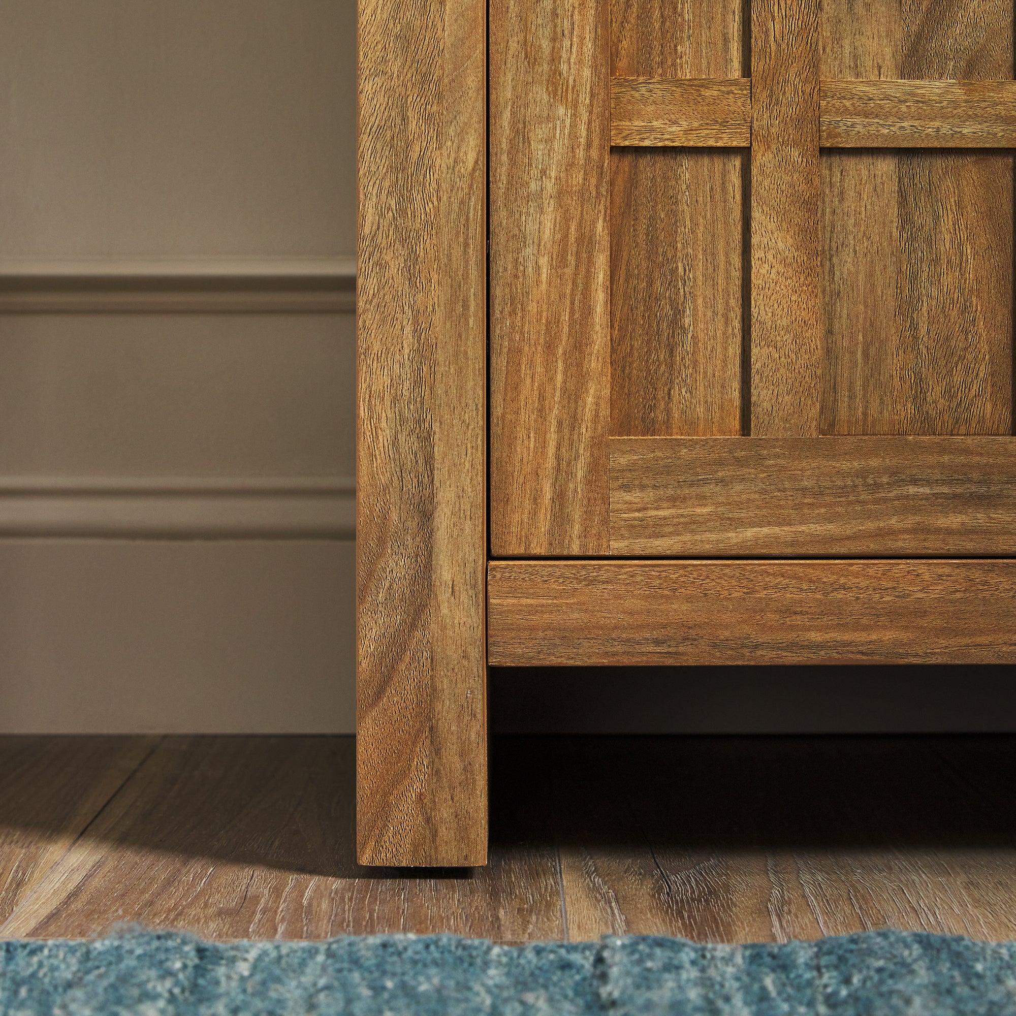 Booker Modern Windowpane Modular Storage Accent Cabinet - Image 7