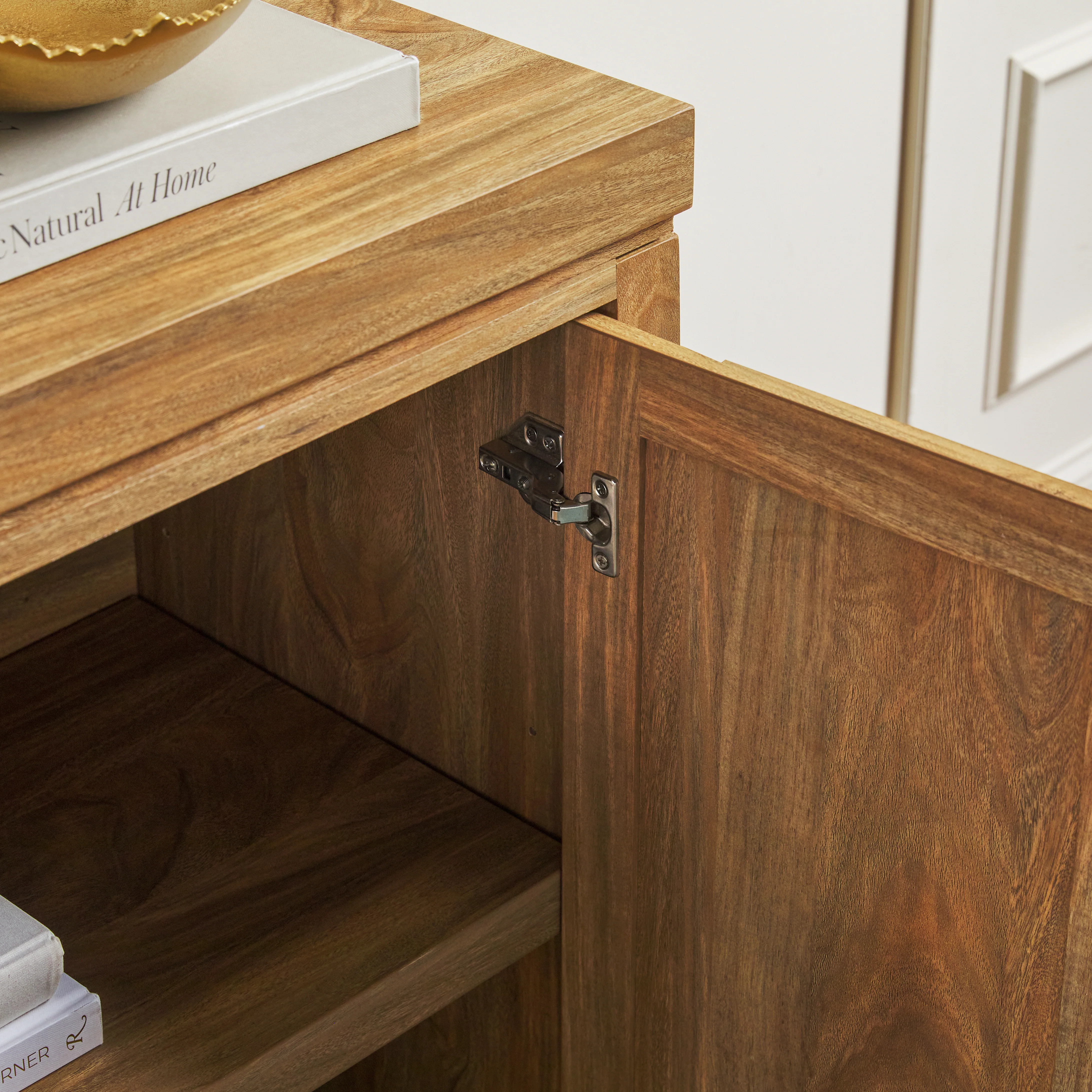 Booker Modern Windowpane Modular Storage Accent Cabinet - Image 9
