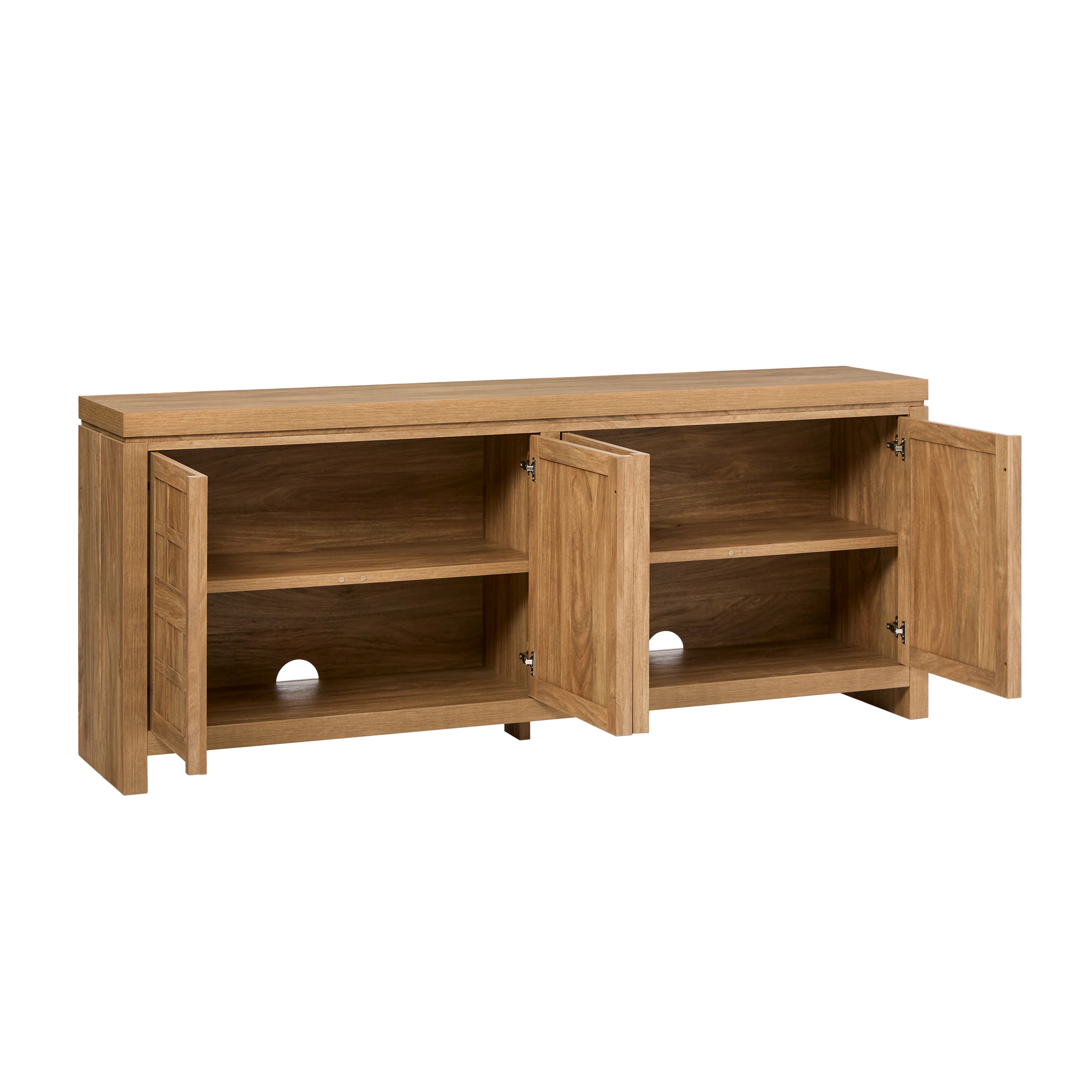 Booker Modern Windowpane TV Stand Sideboard with Storage - Image 11