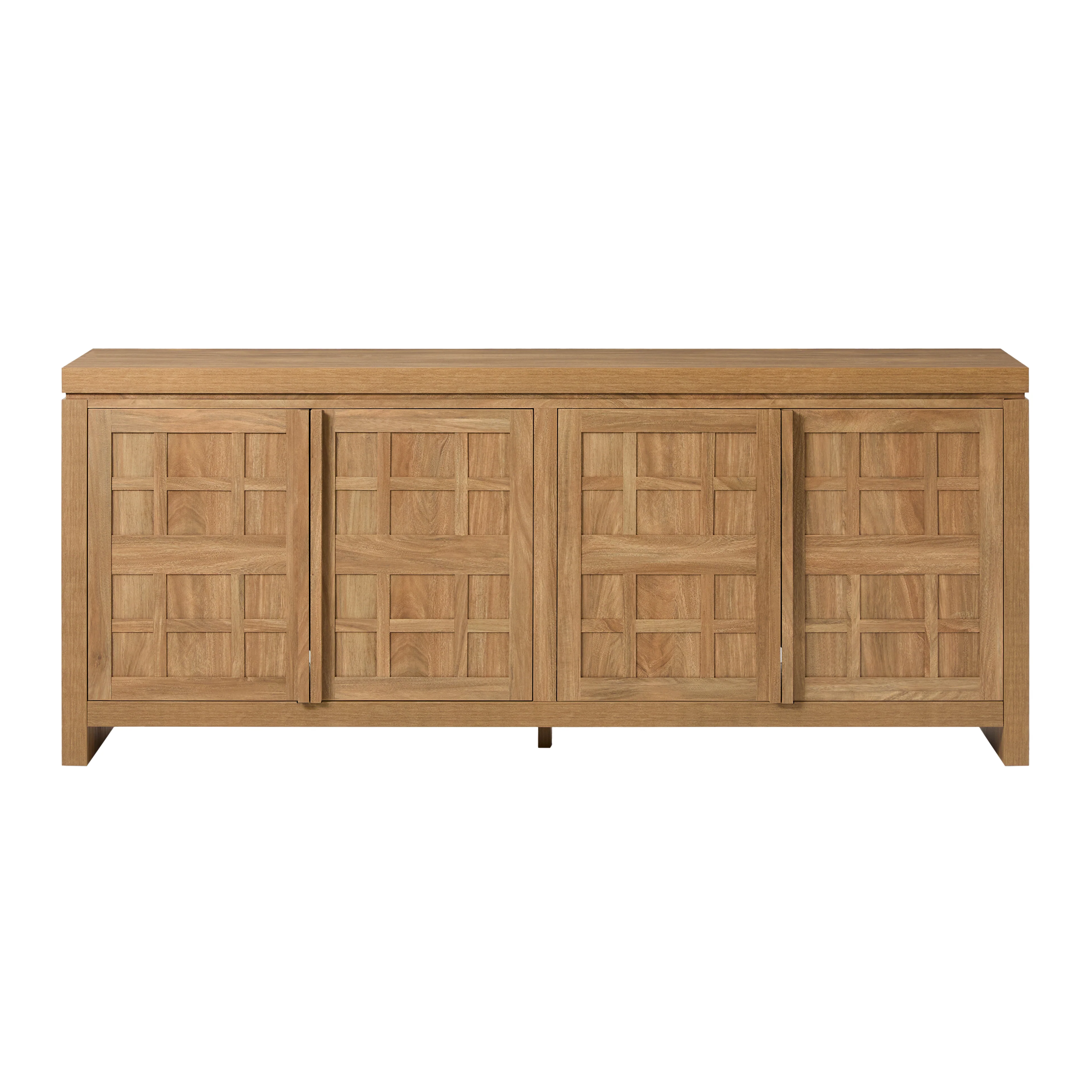 Booker Modern Windowpane TV Stand Sideboard with Storage - Image 17