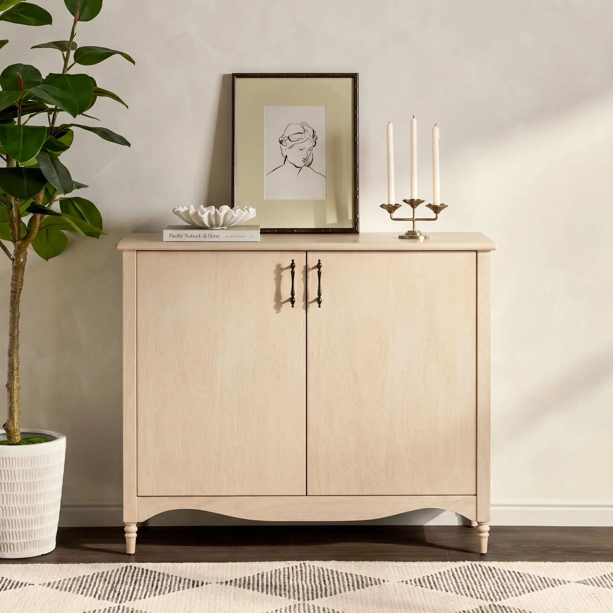 Brixton Traditional 44" Entryway Accent Cabinet - Image 12