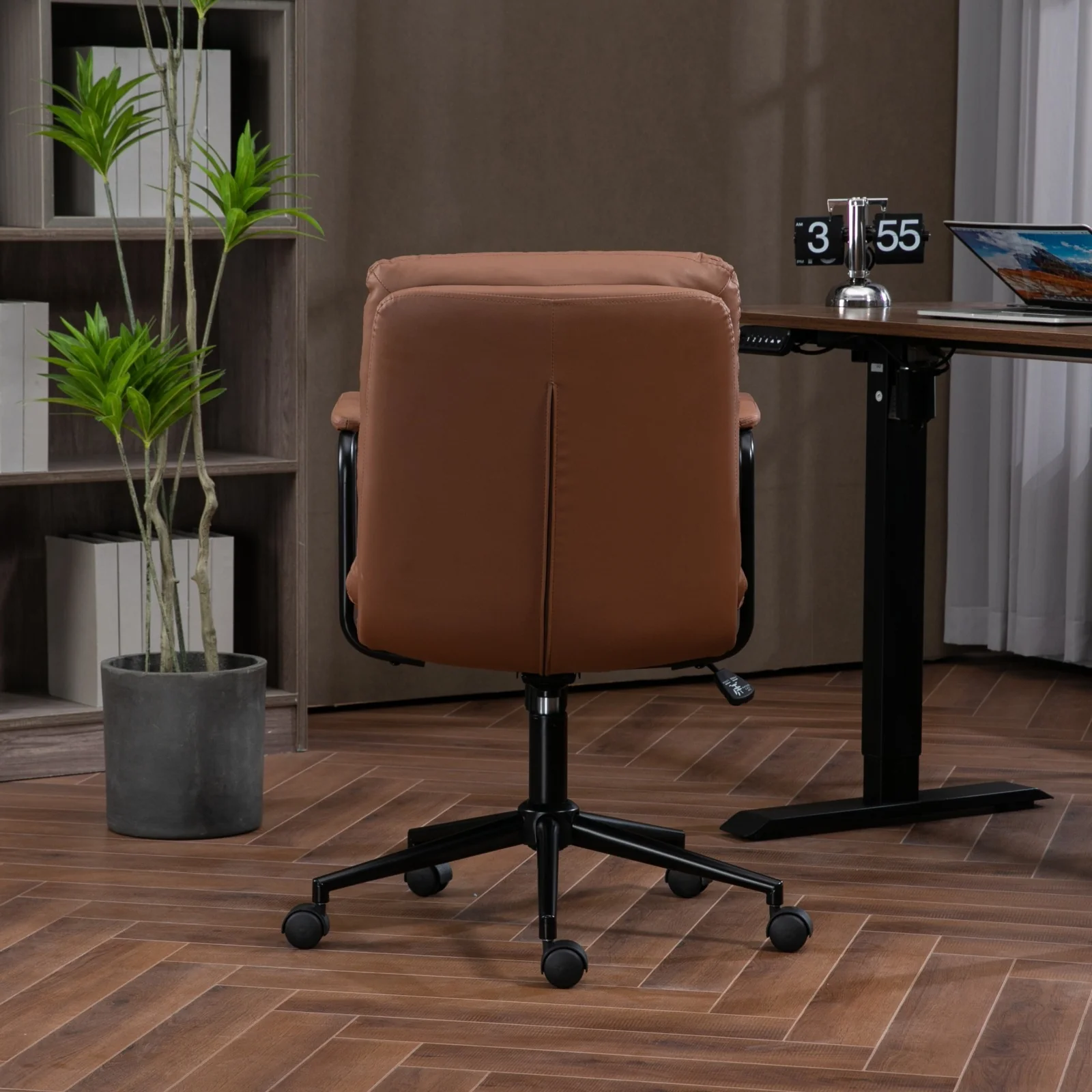 Walker Edison | Ergonomic Faux Leather Desk Rolling Swivel Chair - Image 5