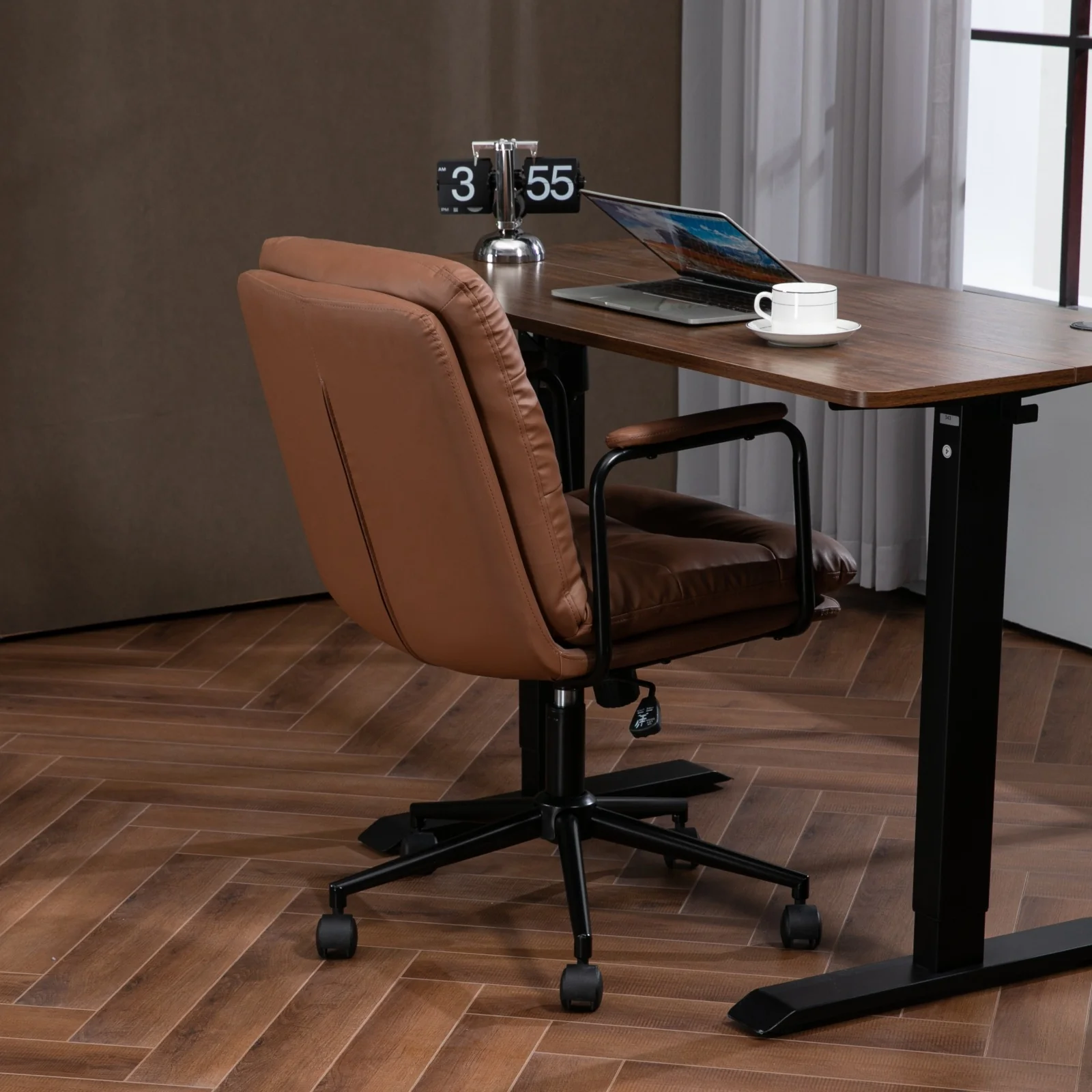 Walker Edison | Ergonomic Faux Leather Desk Rolling Swivel Chair - Image 6