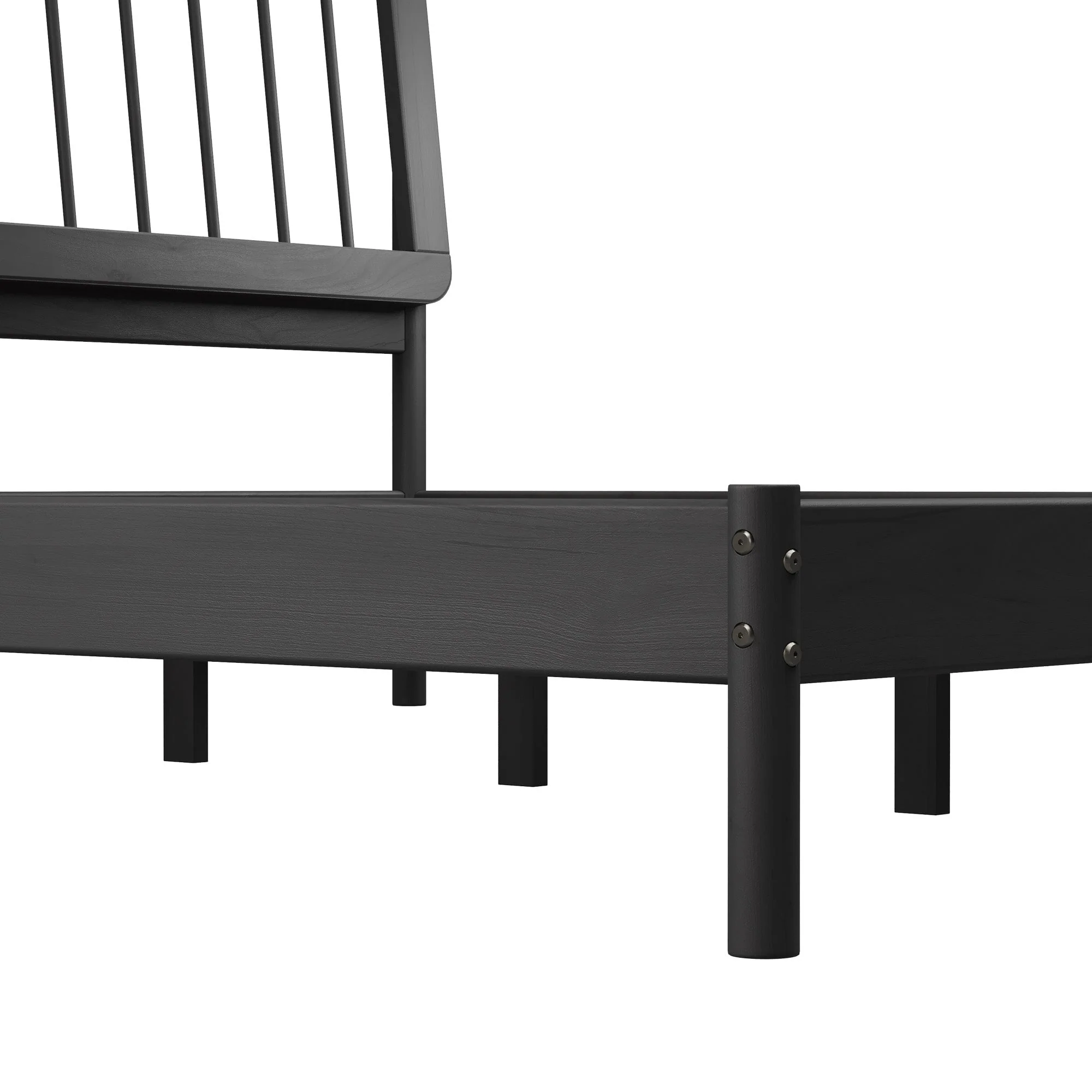 Cama Mid-Century Modern Solid Wood Spindle Bedframe - Image 33