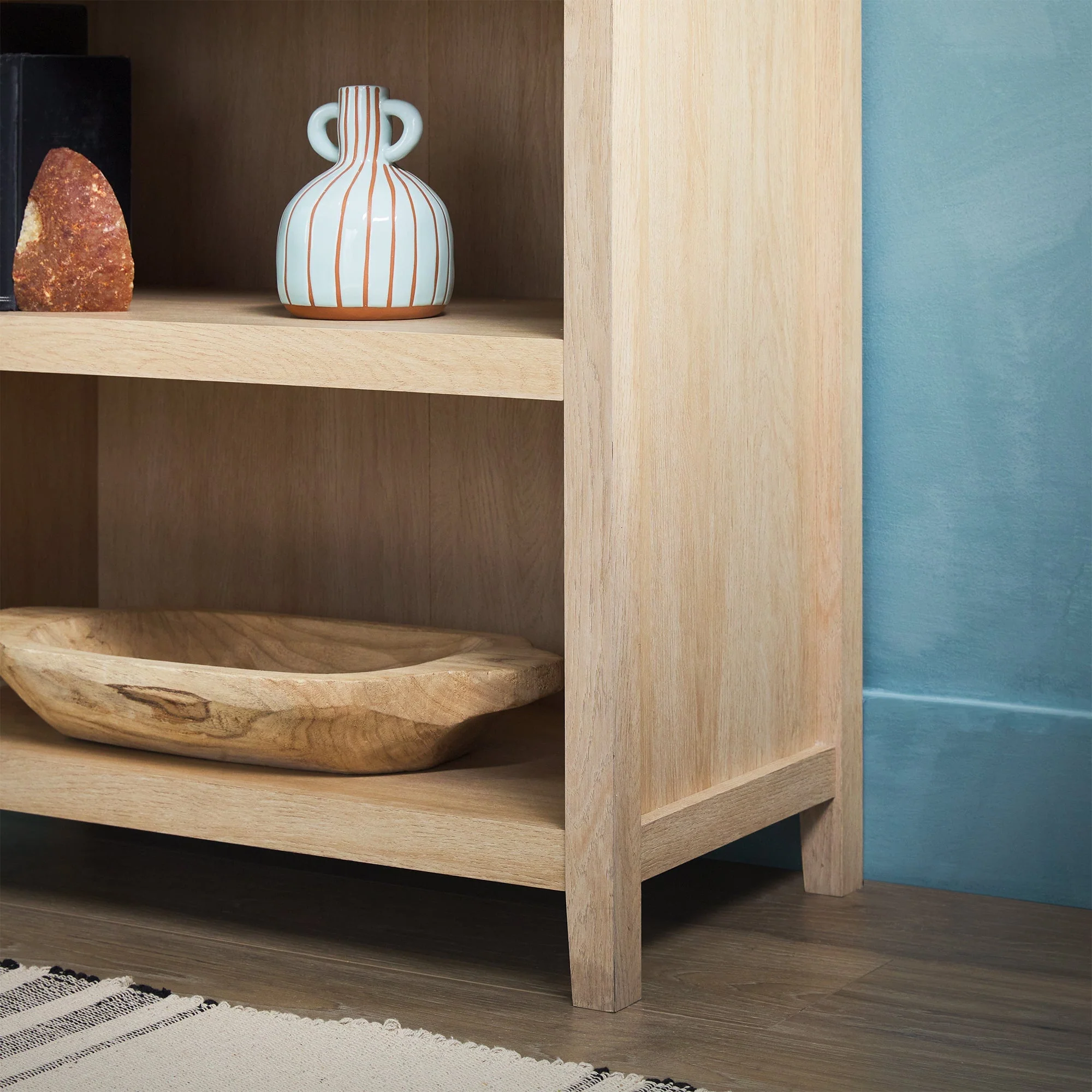 Chantelle Modern Arched Bookshelf with Open Shelves - Image 12