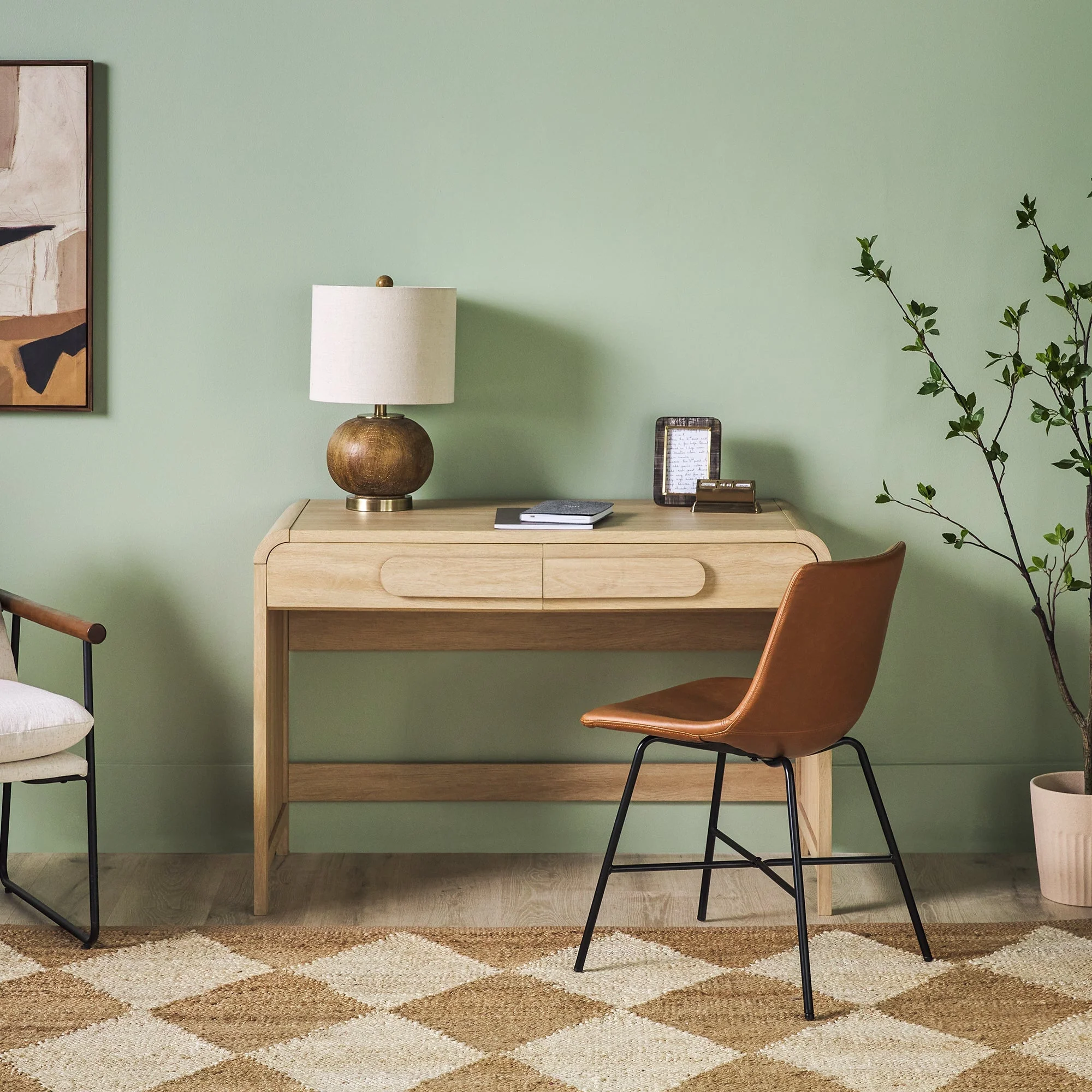Chantelle Modern Curved Writing Desk - Image 10