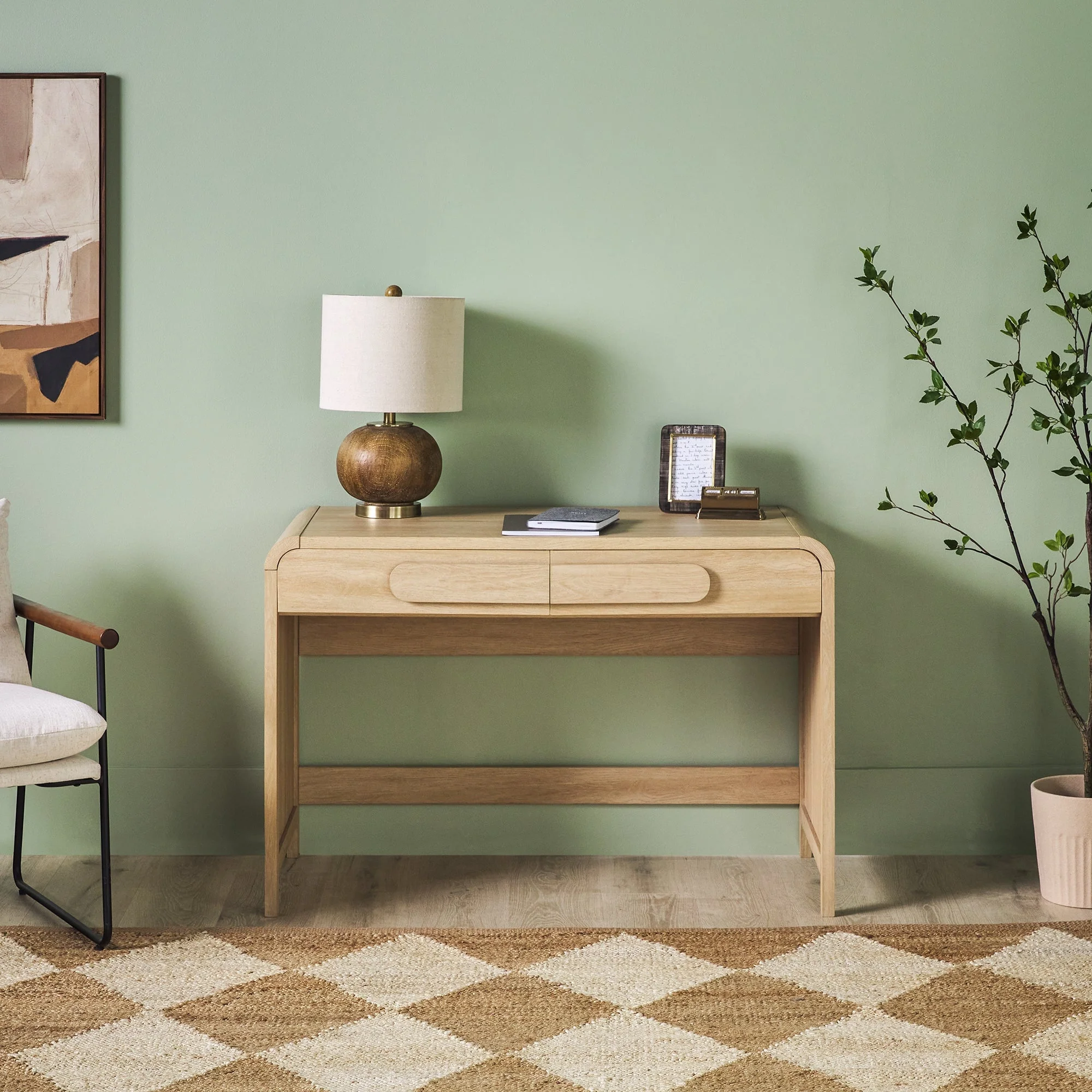 Chantelle Modern Curved Writing Desk - Image 12