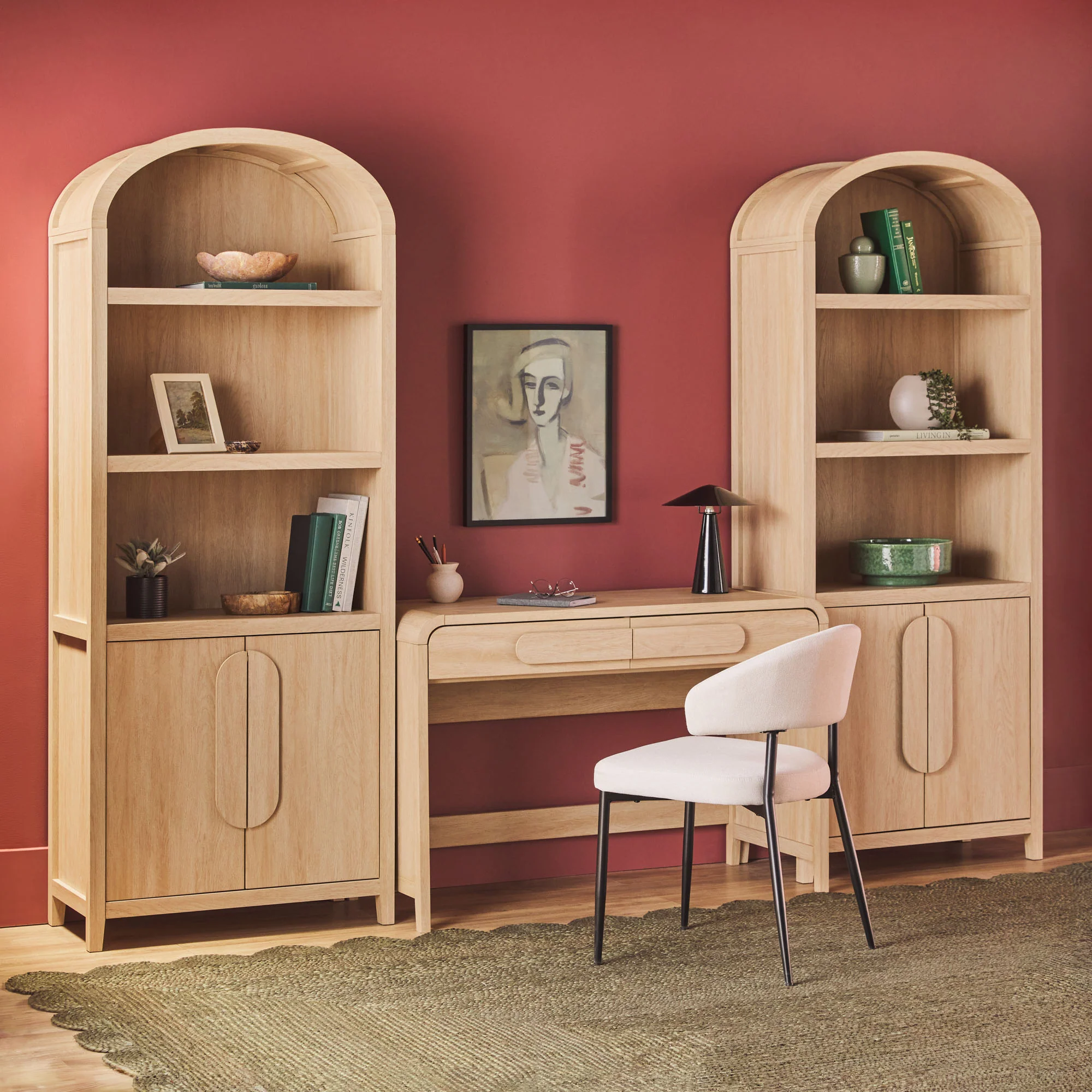 Chantelle Modern Curved Writing Desk - Image 13