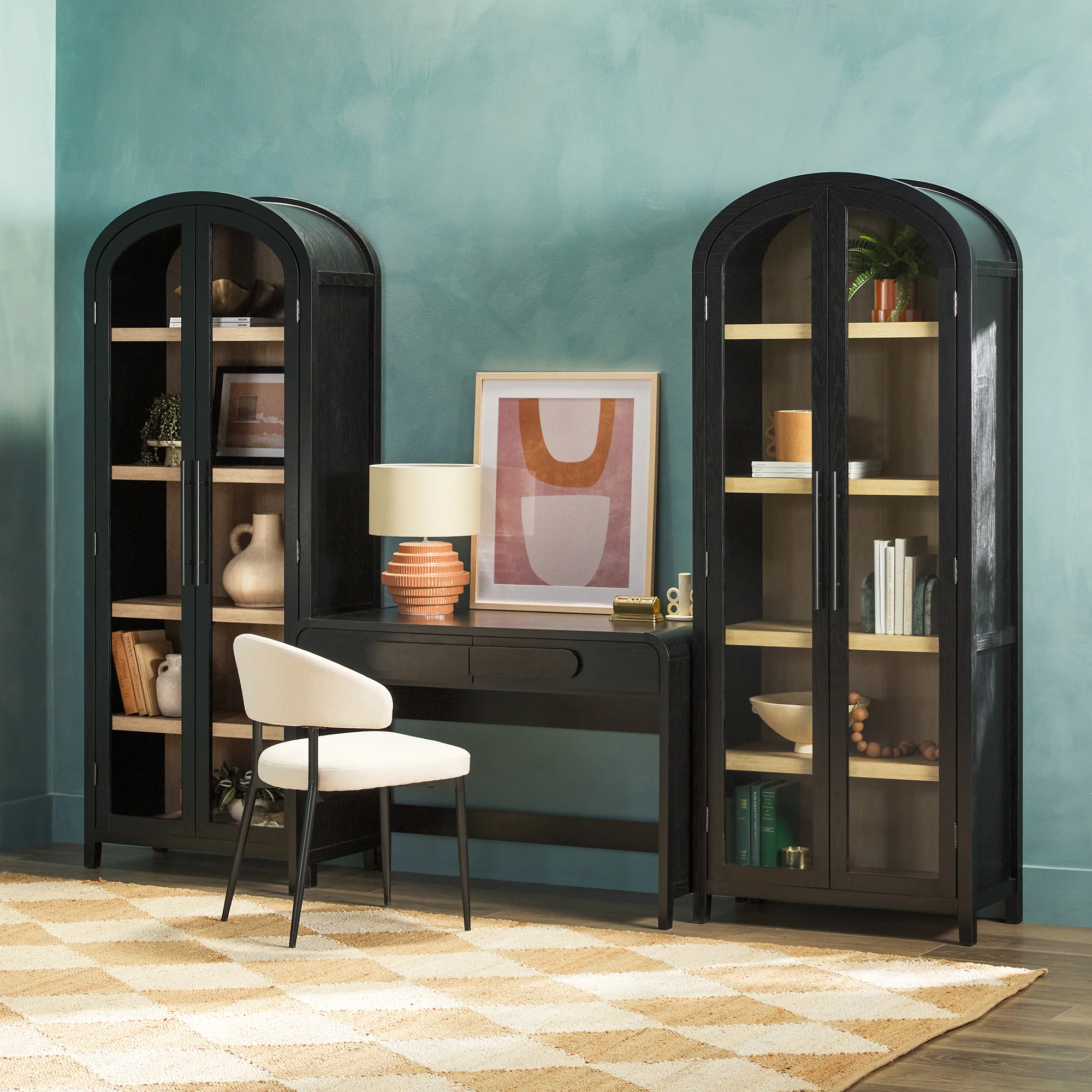 Chantelle Modern Curved Writing Desk - Image 18