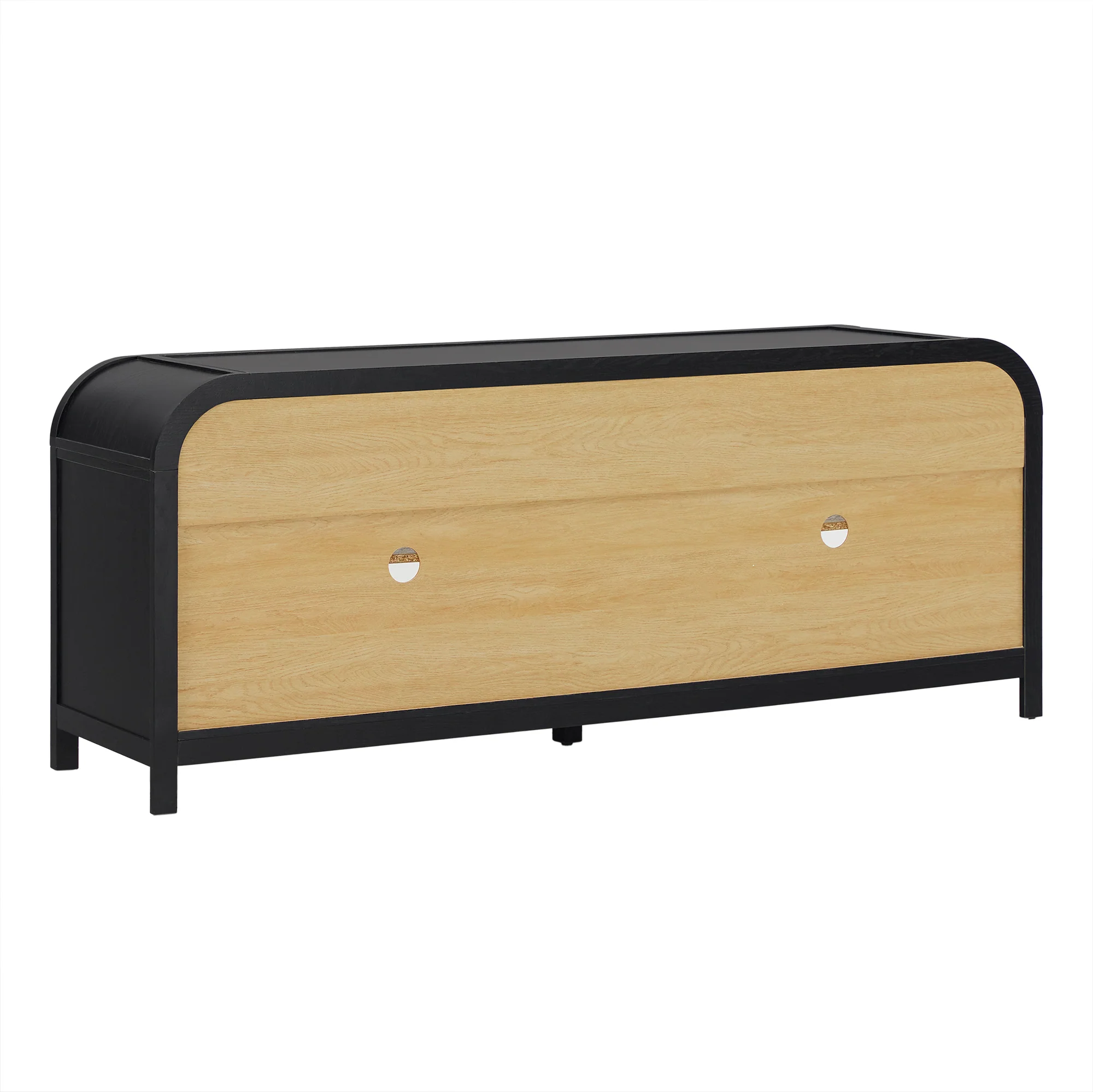 Chantelle Modern Curved Easy Assembly TV Stand - Image 19