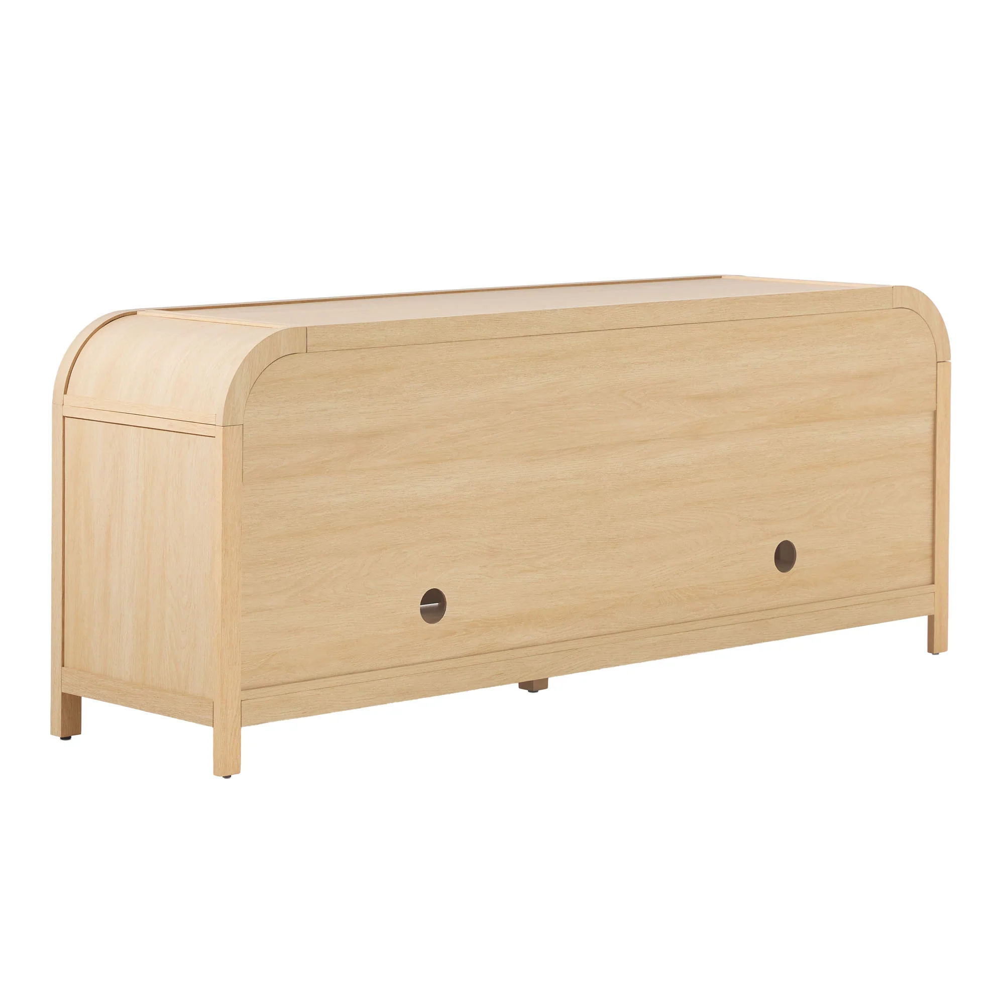 Chantelle Modern Curved Easy Assembly TV Stand - Image 32