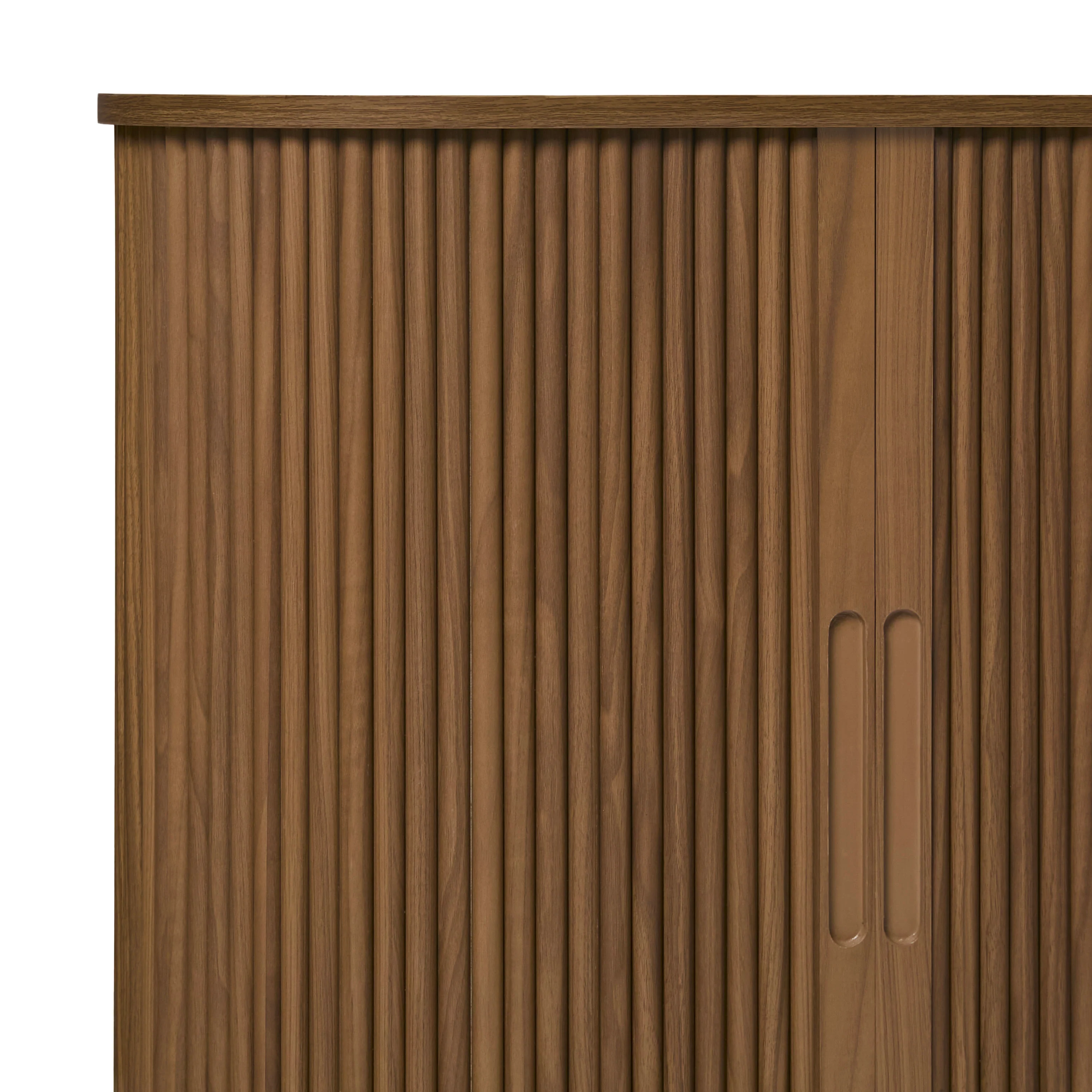 Chloe Modern Reeded Entryway Accent Cabinet - Image 15