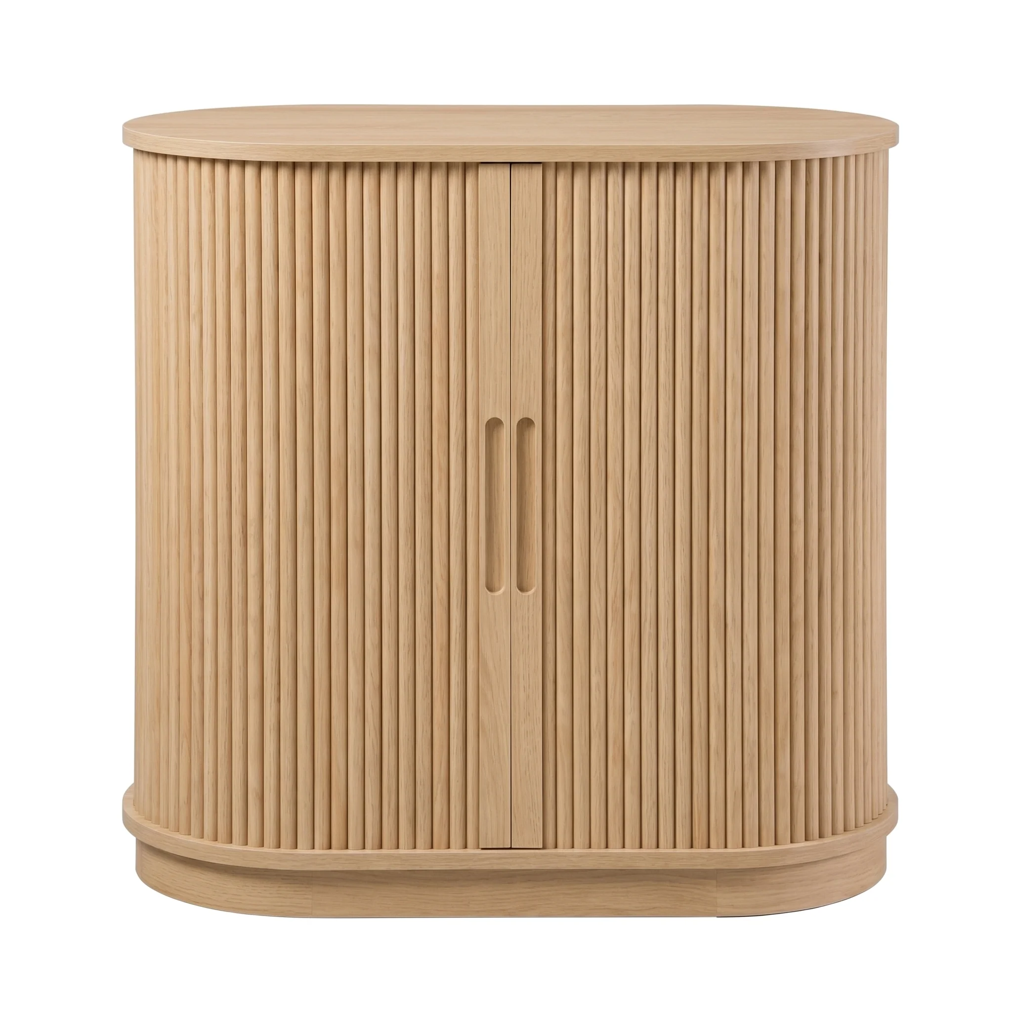 Chloe Modern Reeded Entryway Accent Cabinet - Image 36