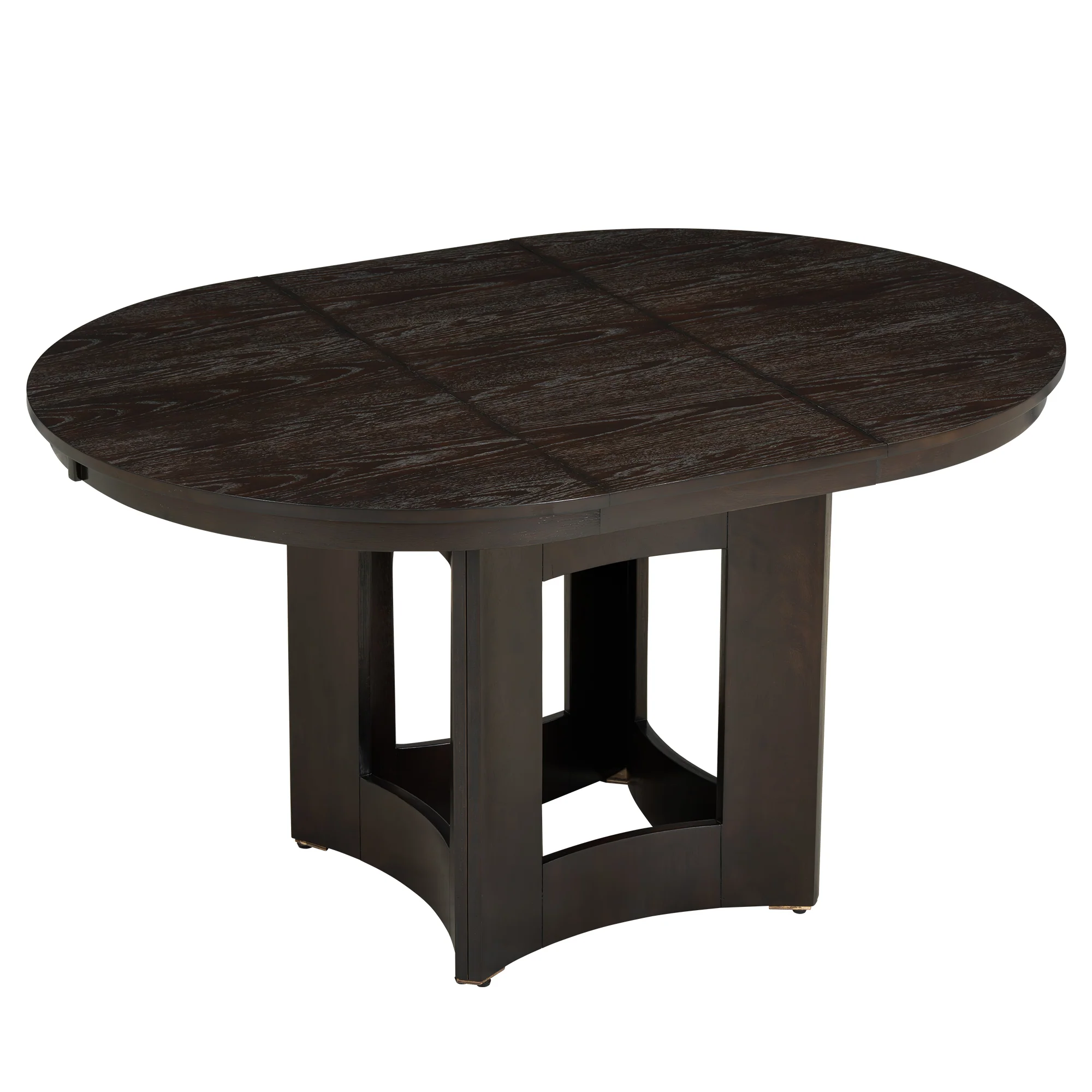 Classic Modern Extendable Round Dining Table Set for 4 - Image 12