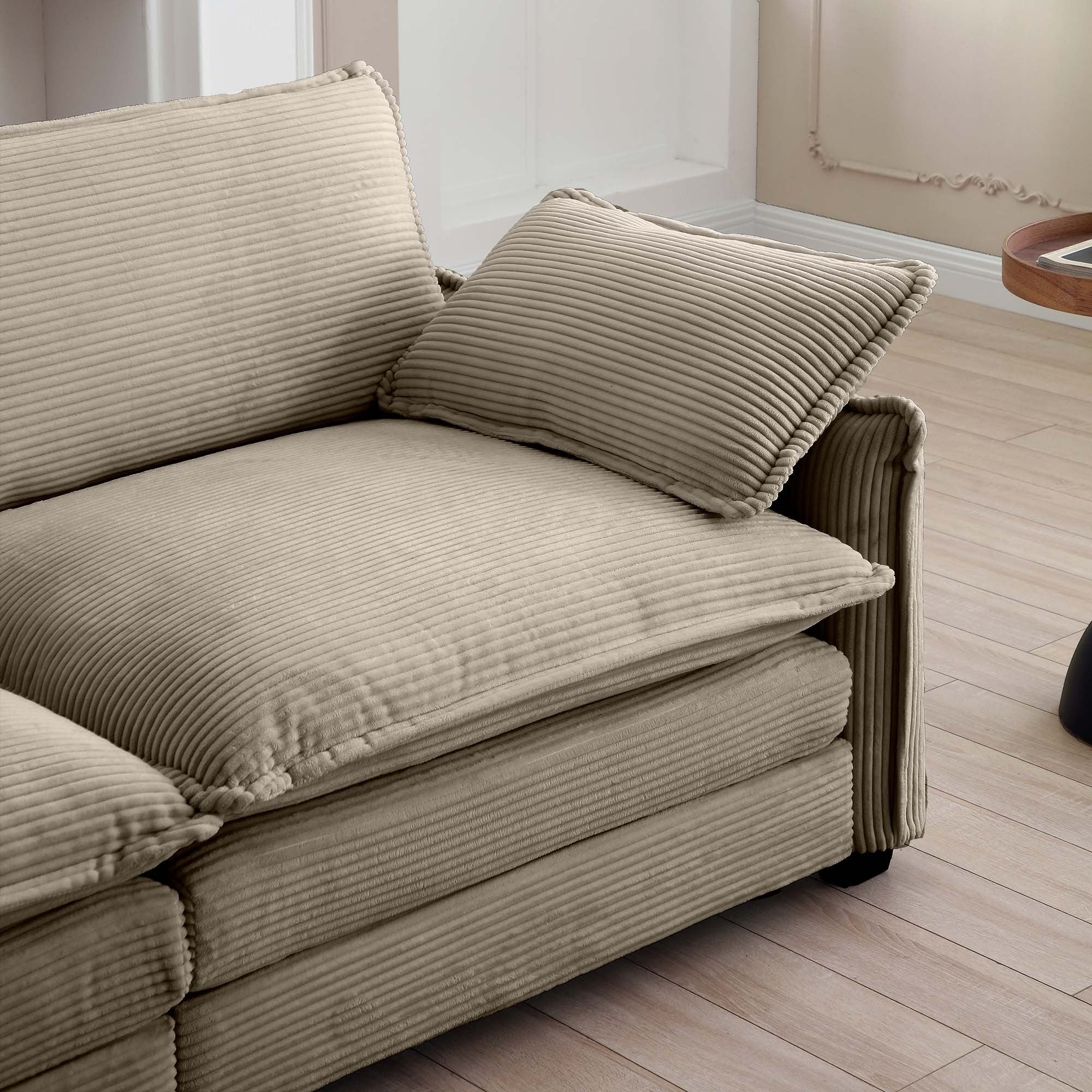 Walker Edison | Cloud Deep Seat Loveseat Sofa Set - Image 16