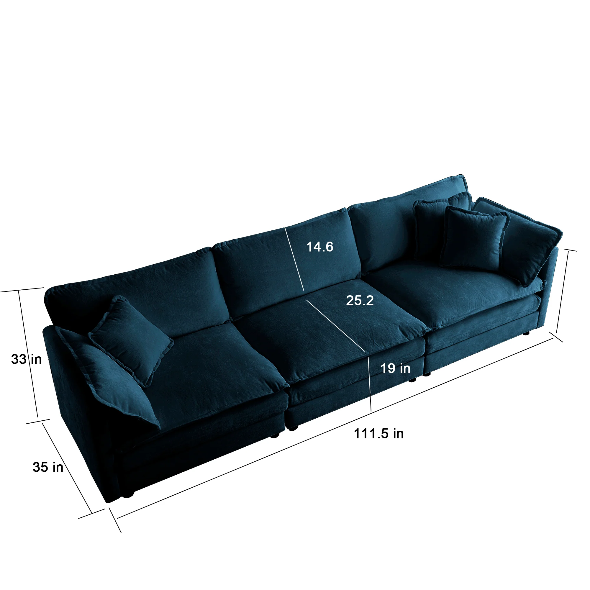 Walker Edison | Cloud Modular Couch - Image 3