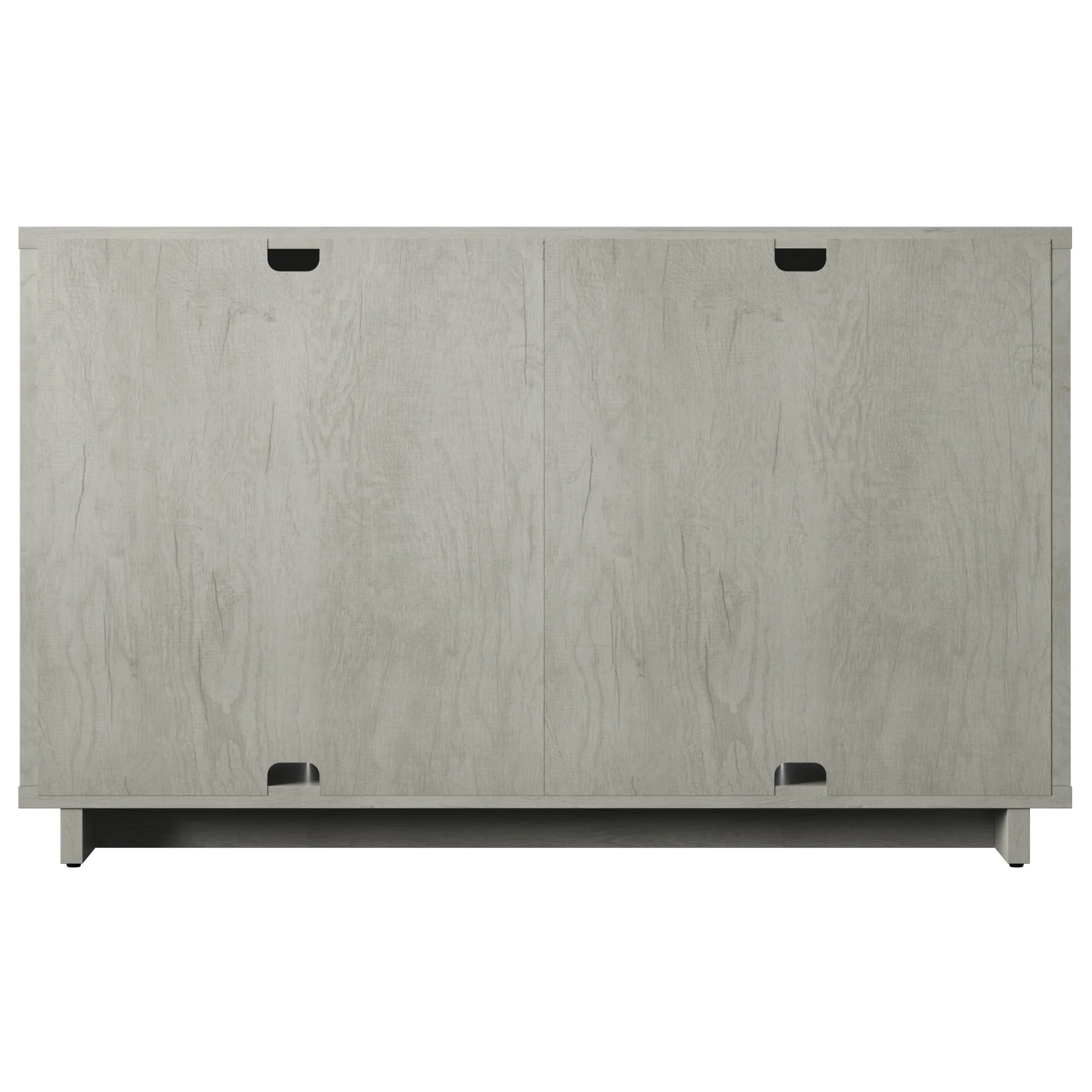 Boho Coastal Linen Design Buffet Sideboard with Shelving Storage - Image 23