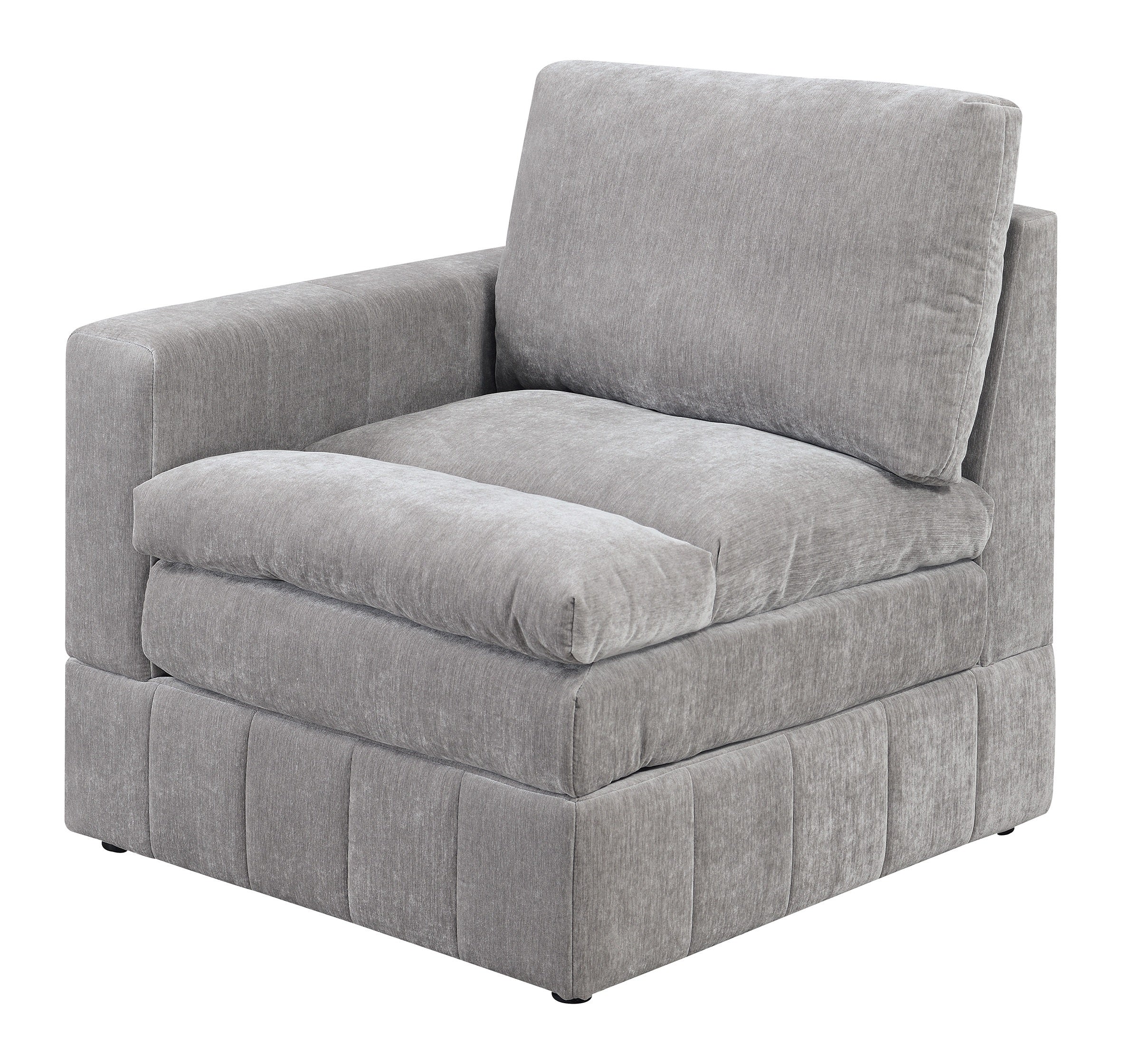 Contemporary 5 Piece Modular Sectional Set  with Two Ottomans - Image 10
