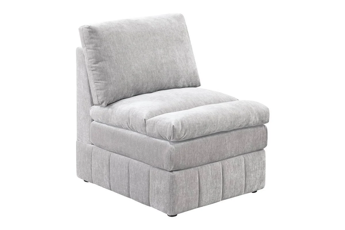 Contemporary 5 Piece Modular Sectional Set  with Two Ottomans - Image 14