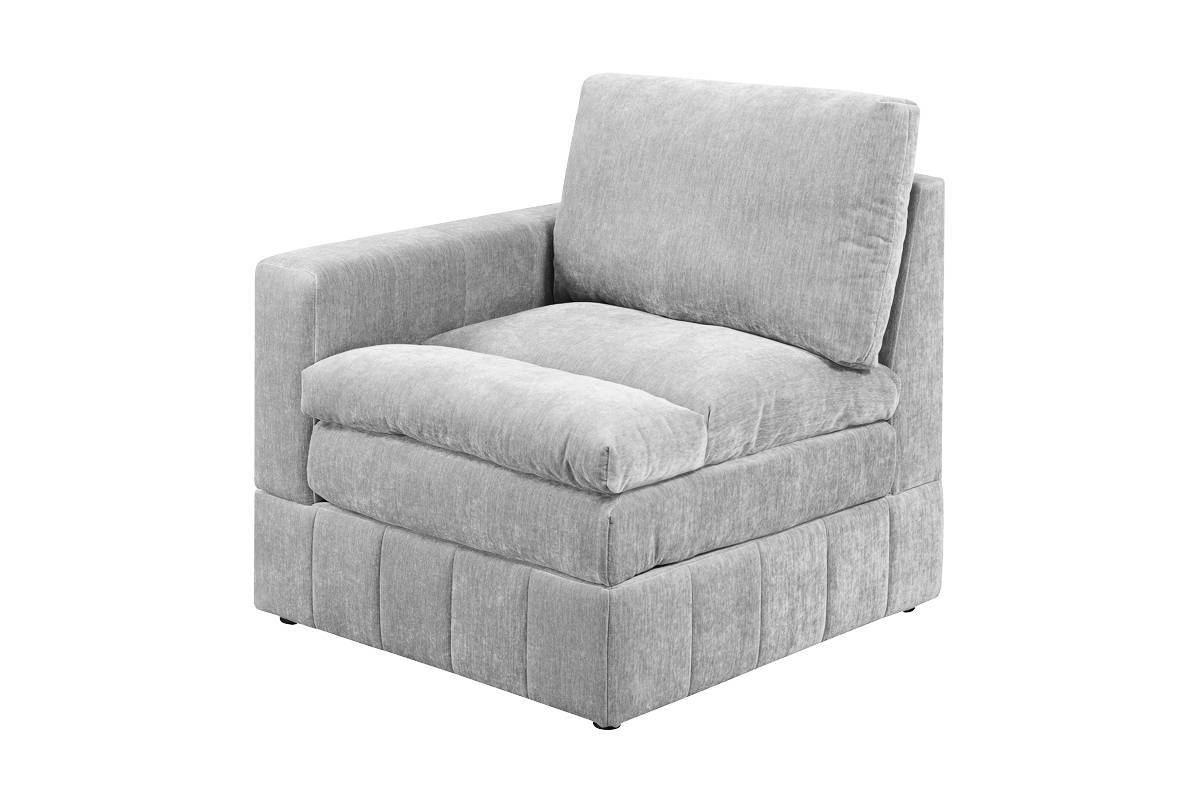 Contemporary 5 Piece Modular Sectional Set  with Two Ottomans - Image 17