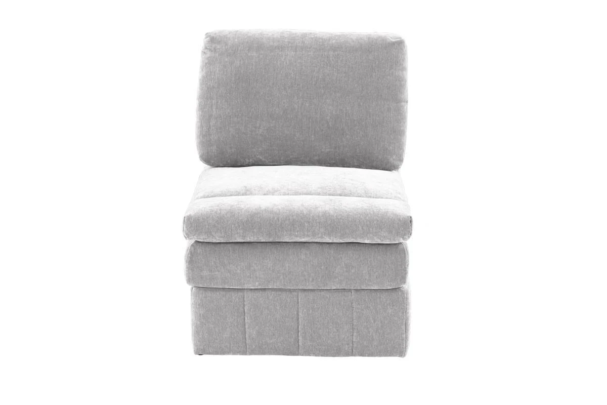 Contemporary 5 Piece Modular Sectional Set  with Two Ottomans - Image 18