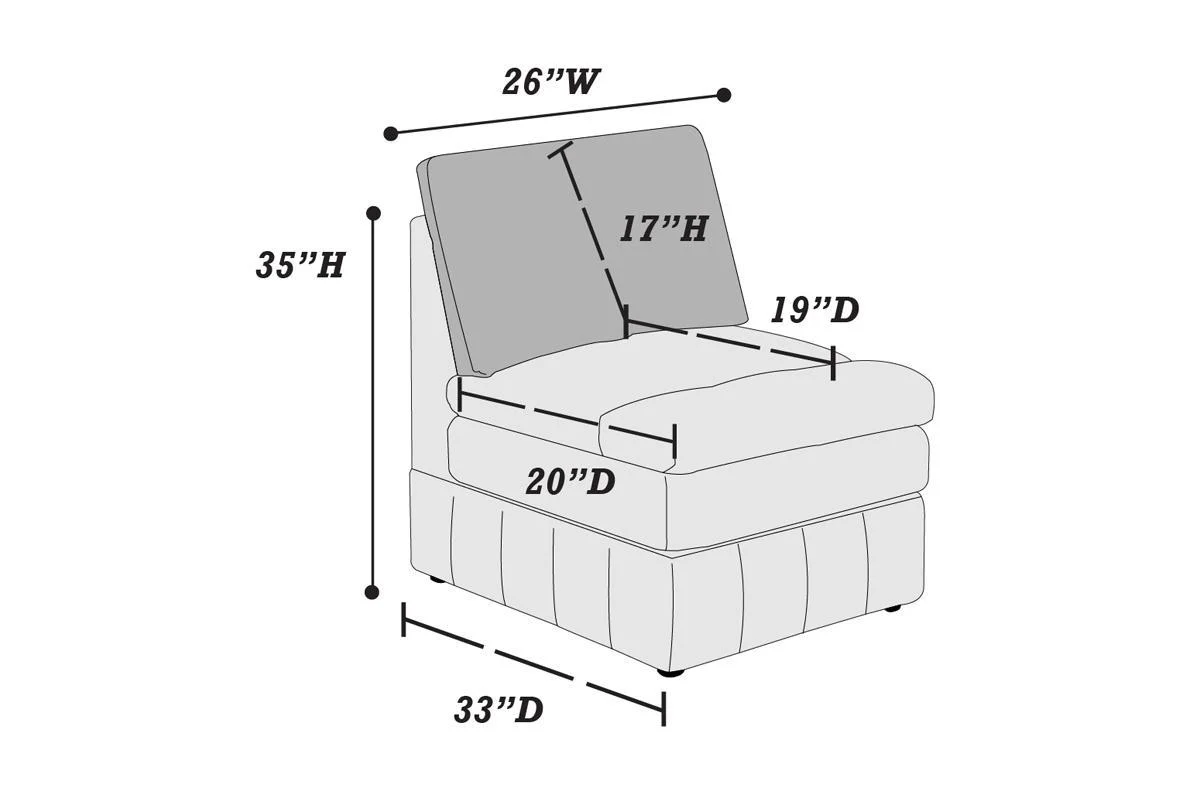 Contemporary 5 Piece Modular Sectional Set  with Two Ottomans - Image 4