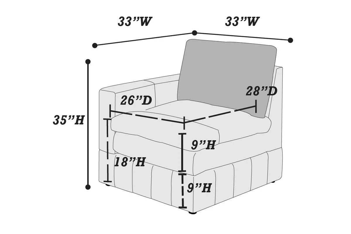 Contemporary 5 Piece Modular Sectional Set  with Two Ottomans - Image 6