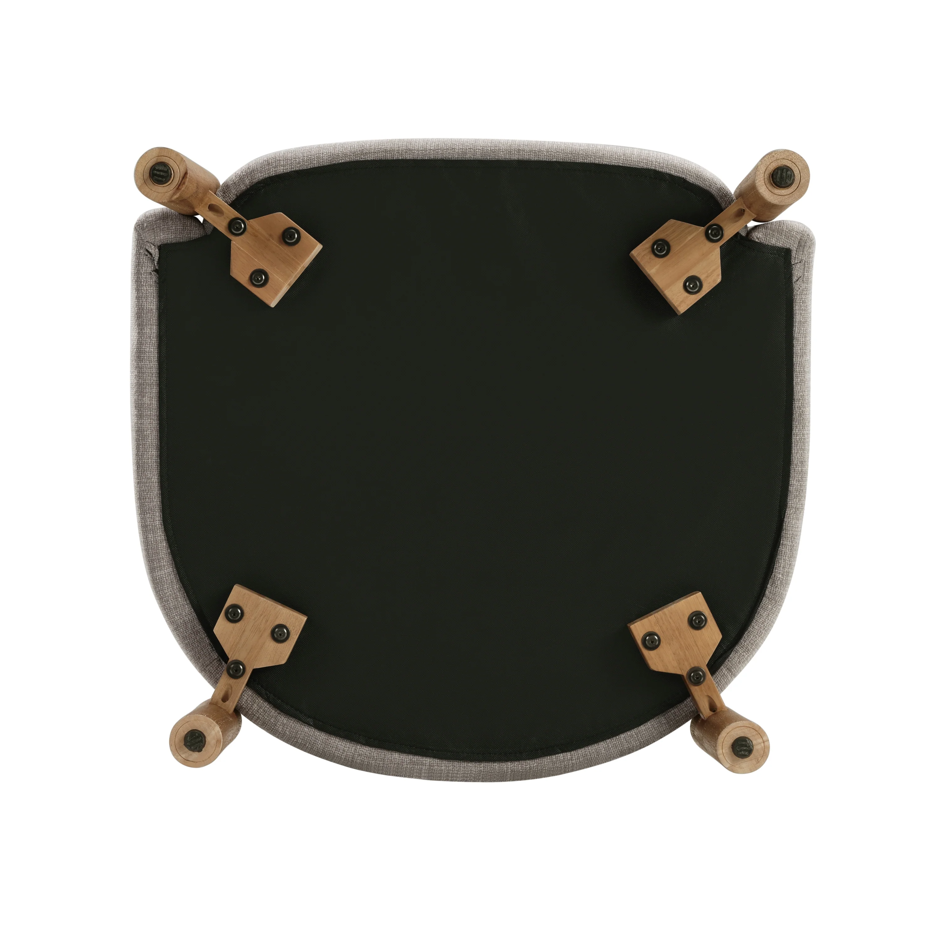Walker Edison | Contemporary Style Accent Chair with Solid Wood Legs - Image 10