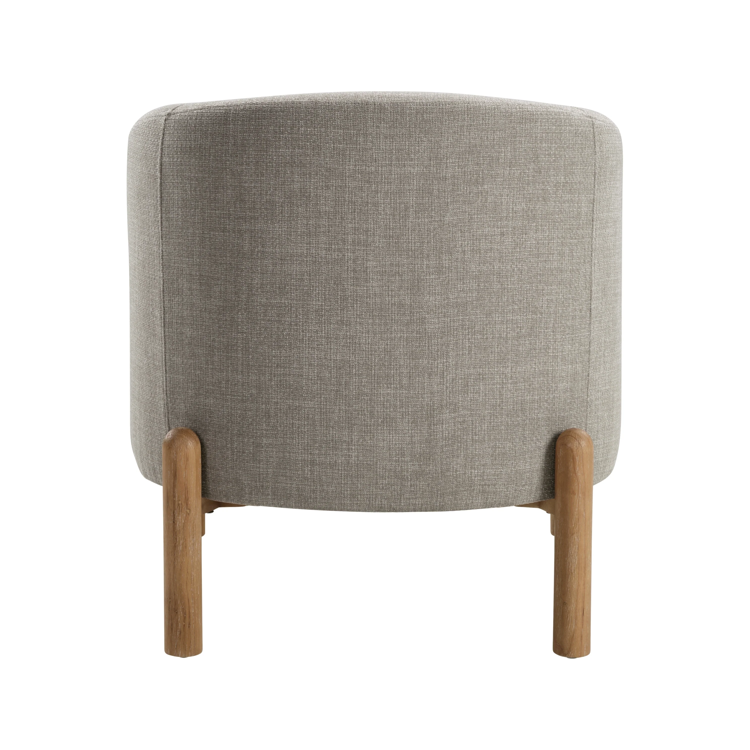 Walker Edison | Contemporary Style Accent Chair with Solid Wood Legs - Image 9