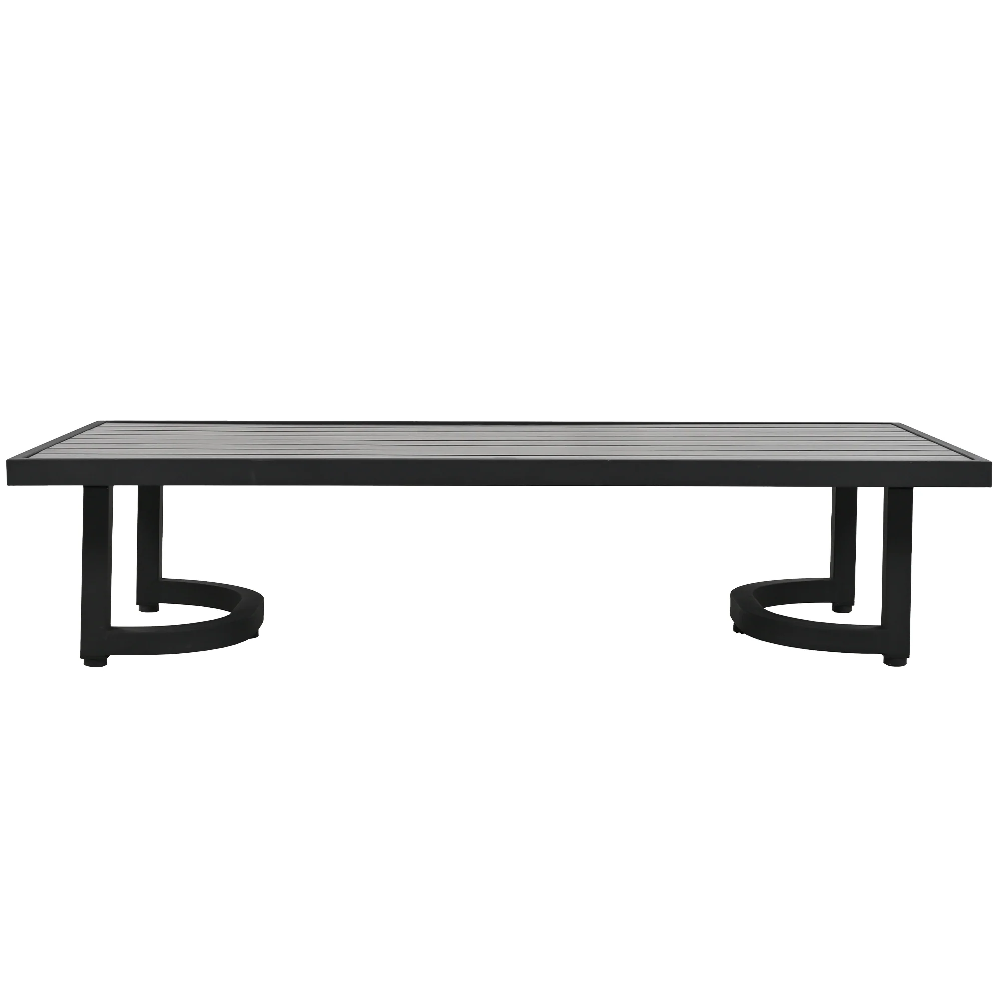 Walker Edison | Curve Design Steel Outdoor Sofa Set - Image 10