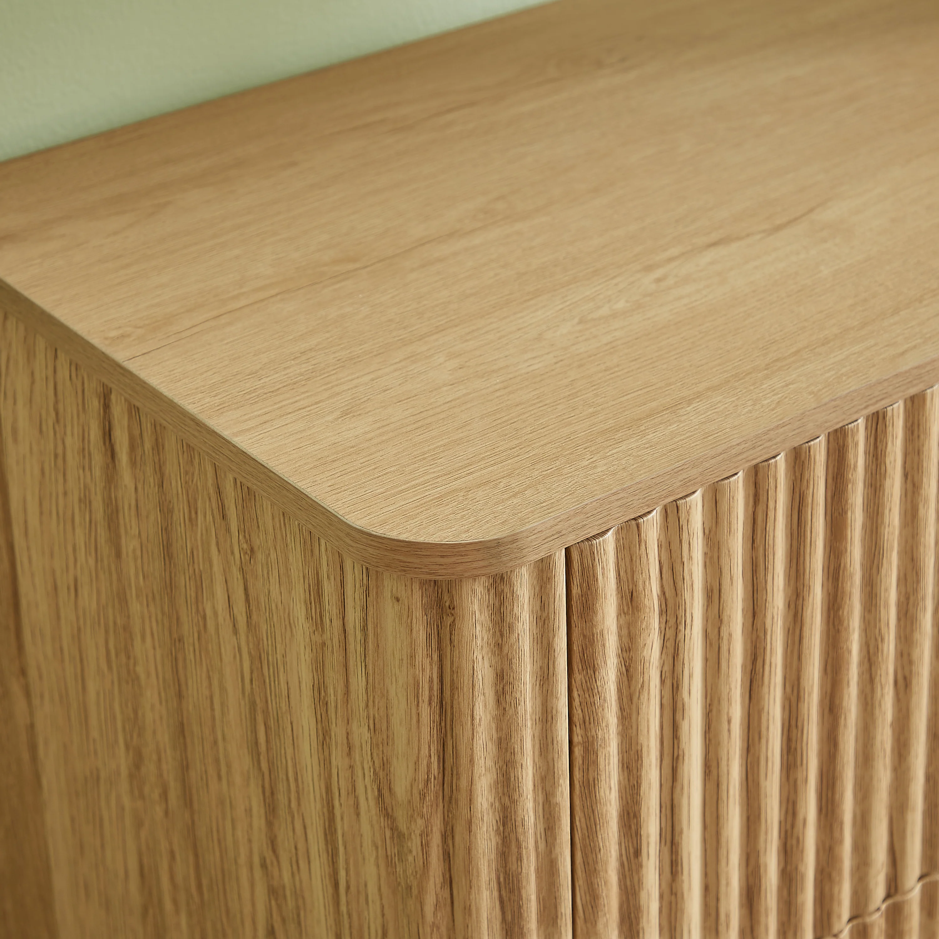 Curved wave Design Fluted 55' Wide Modern 6 Drawers Dresser - Image 7