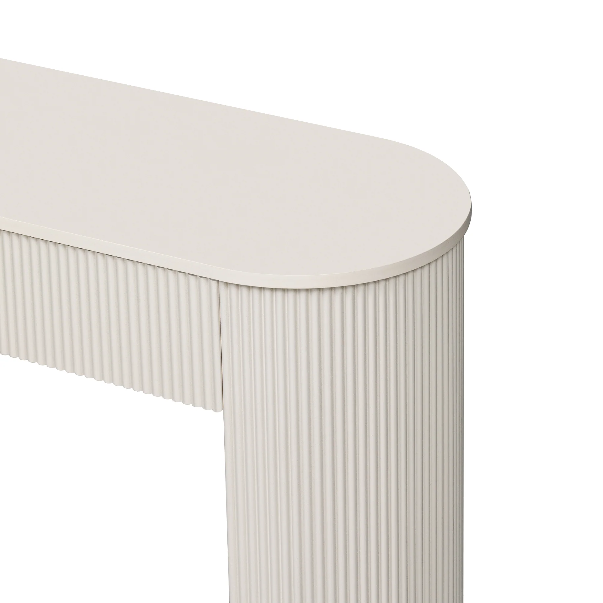Walker Edison | Fluted Design Modern Console Entryway Table with Storage - Image 10