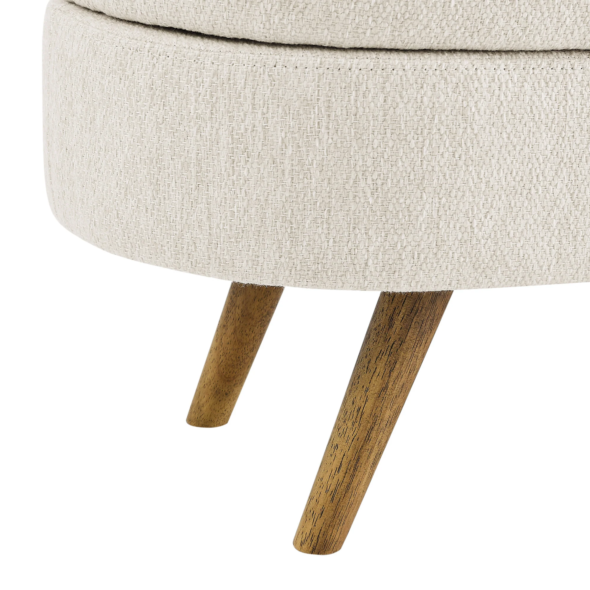 Walker Edison | Ottoman Oval Storage Bench - Image 10