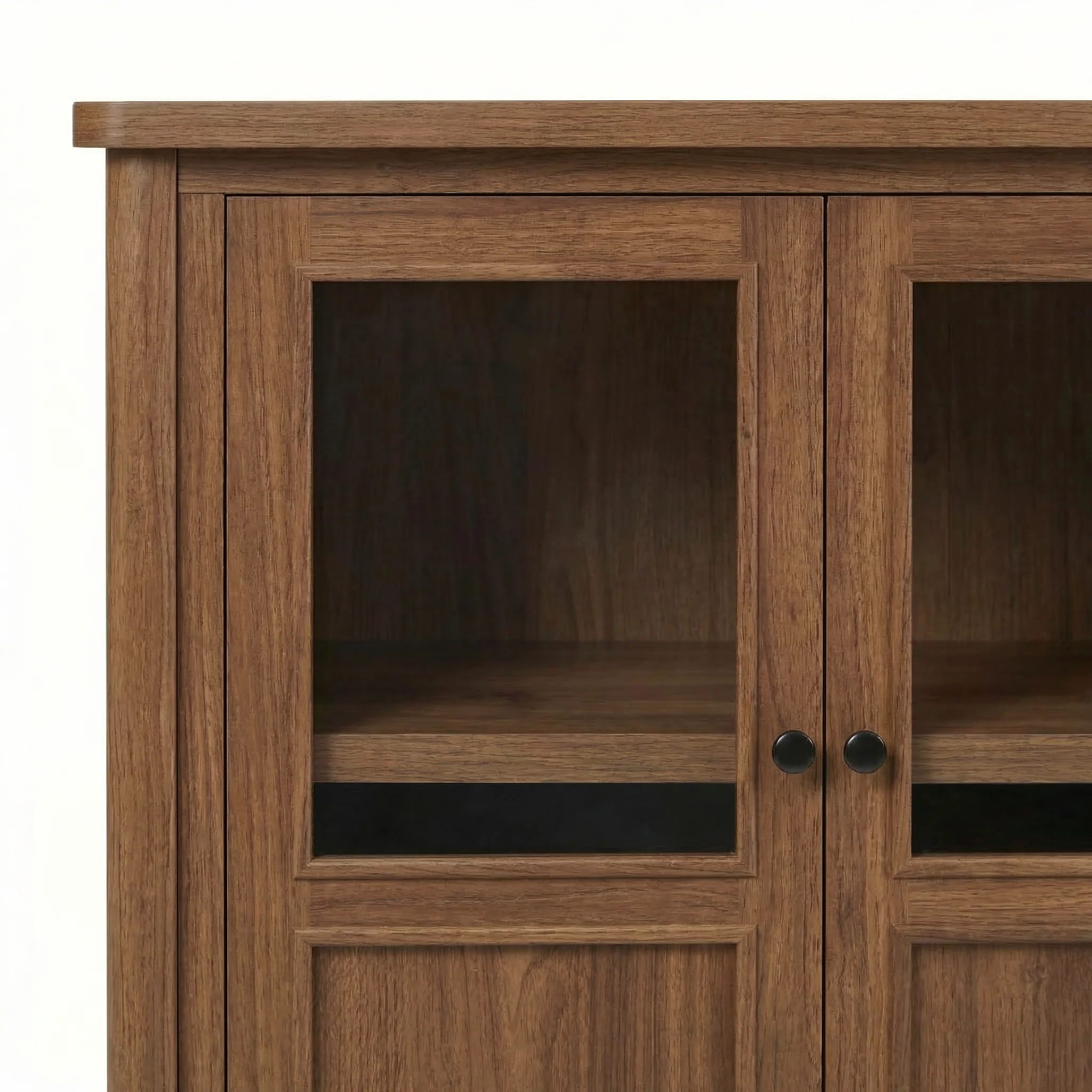 Diedra Modern Glass Accent Cabinet with Storage - Image 11
