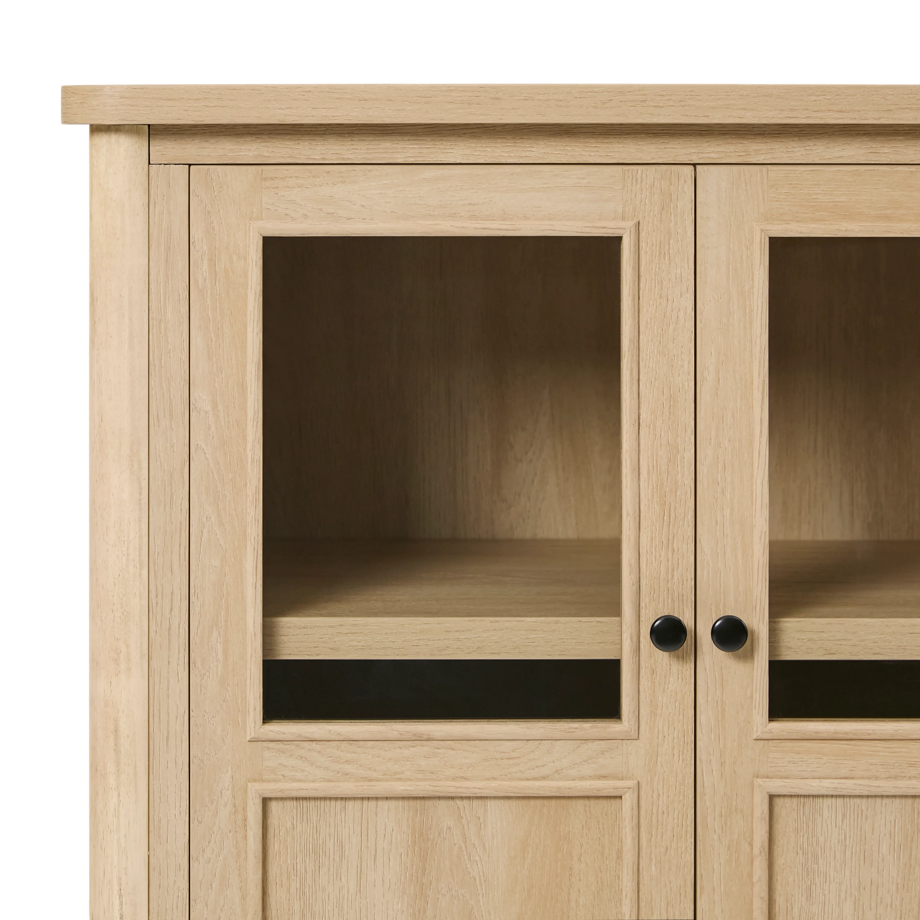 Diedra Modern Glass Accent Cabinet with Storage - Image 29