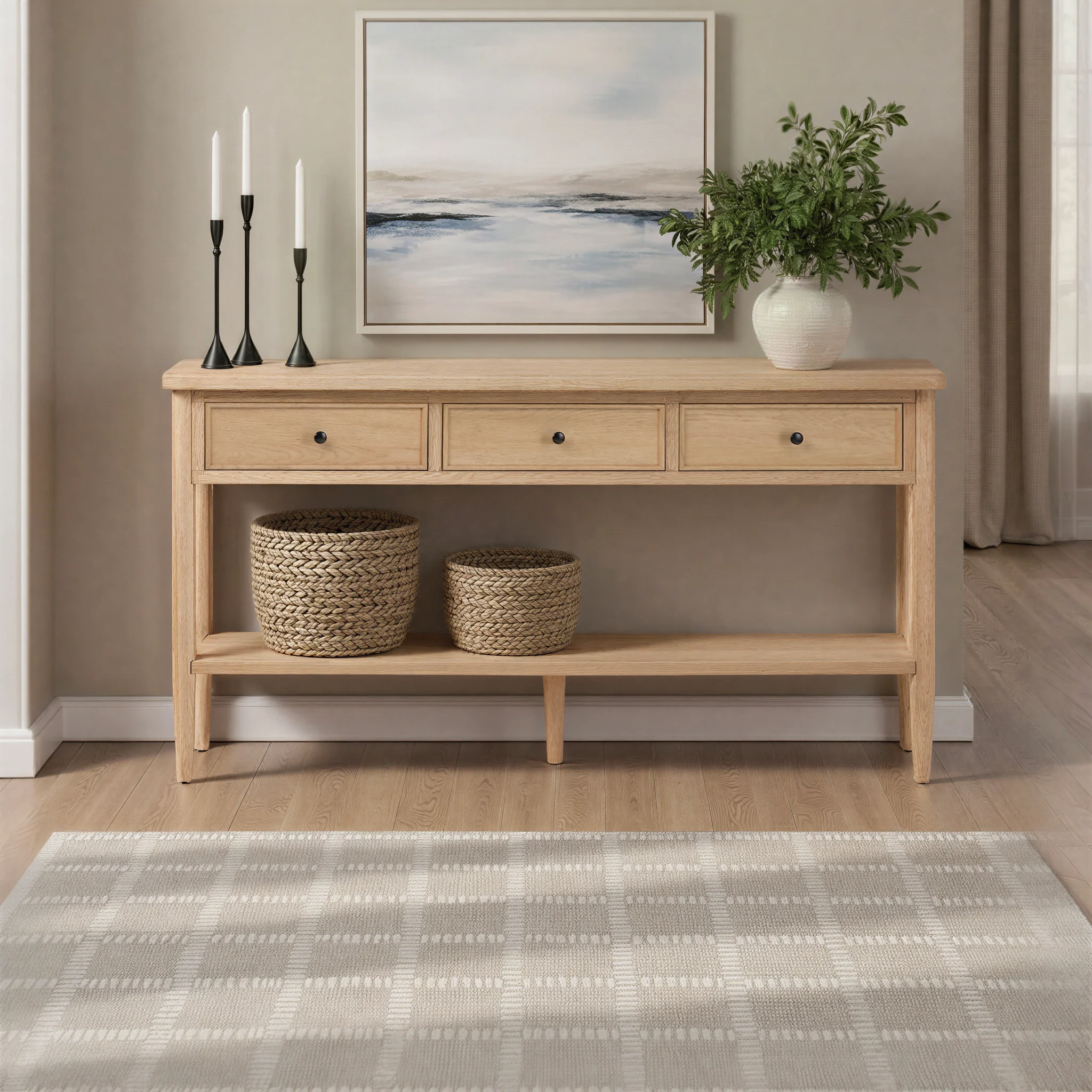 Diedra Modern Entry Table with Drawer Storage - Image 3