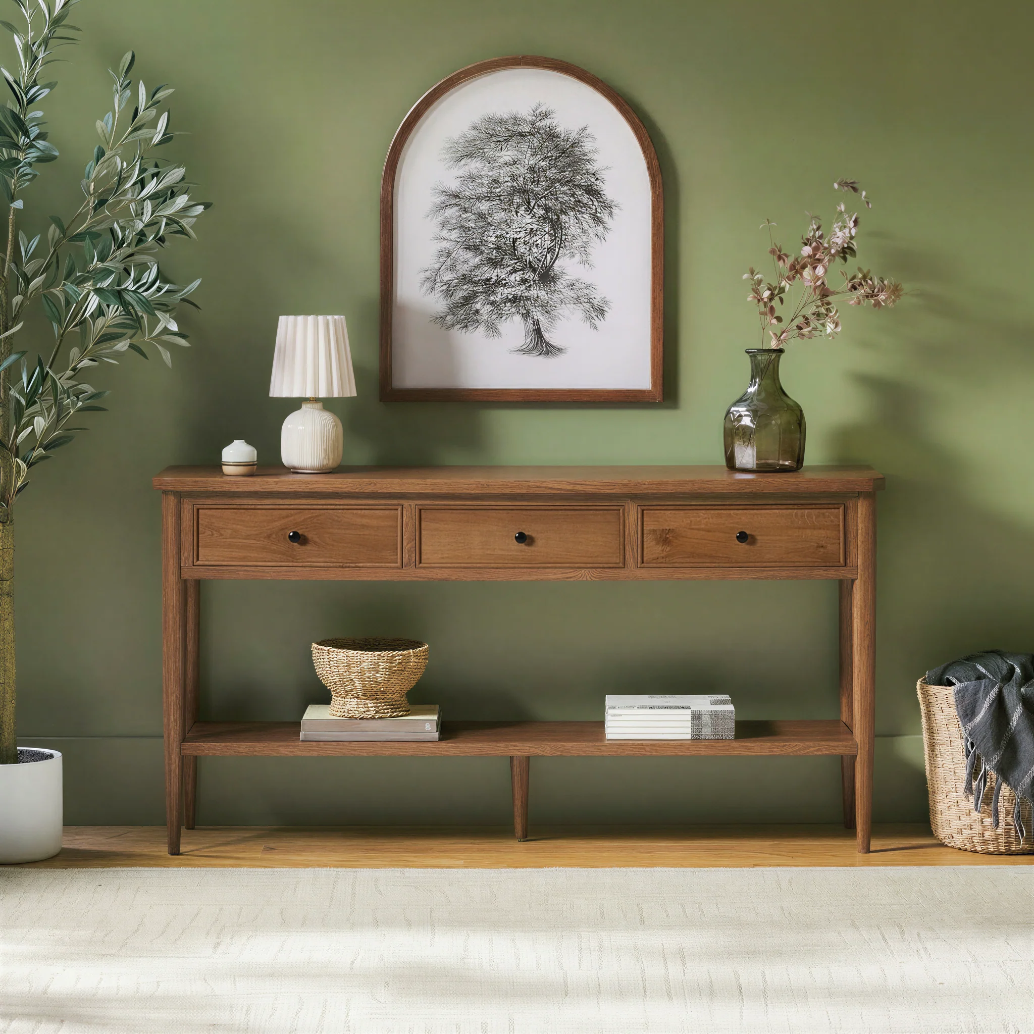 Diedra Modern Entry Table with Drawer Storage - Image 9