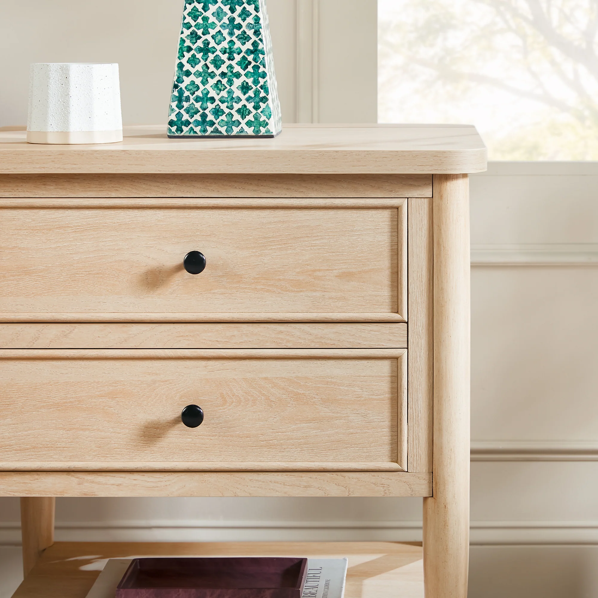 Diedra Modern Side Table & Nighstand with Drawers - Image 14