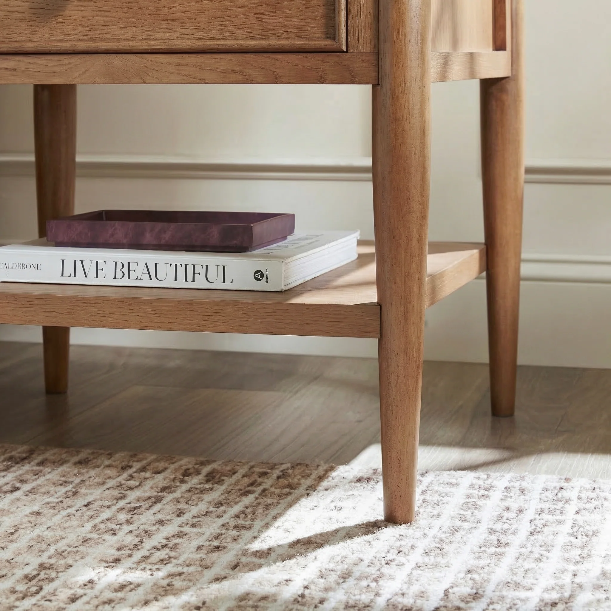Diedra Modern Side Table & Nighstand with Drawers - Image 8