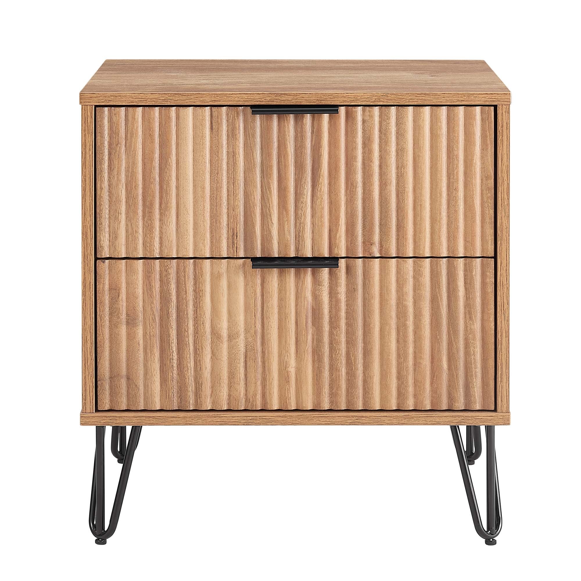 Dumbo 20' Fluted 2-Drawer Nightstand - Image 13