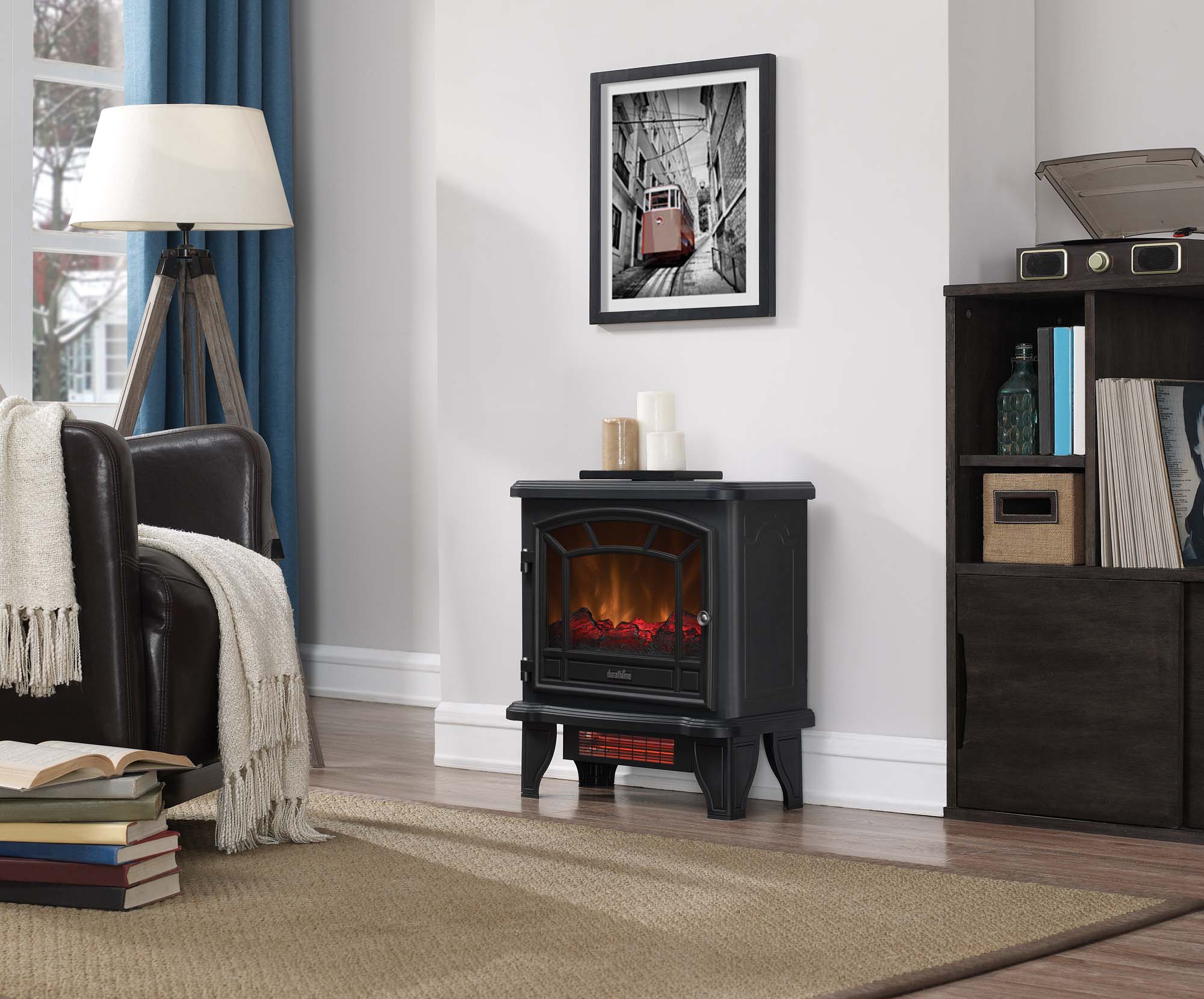duraflame® 23' Electric Fireplace Stove Heater for up to 1,000sq ft