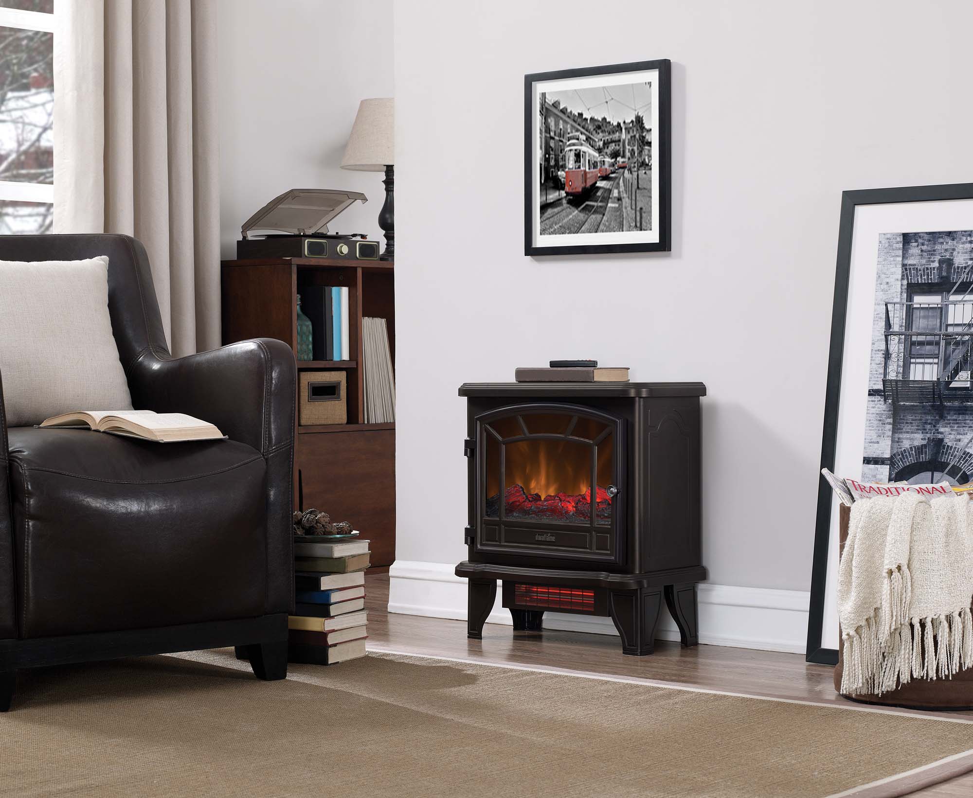 duraflame® 23' Electric Fireplace Stove Heater for up to 1,000sq ft - Image 2