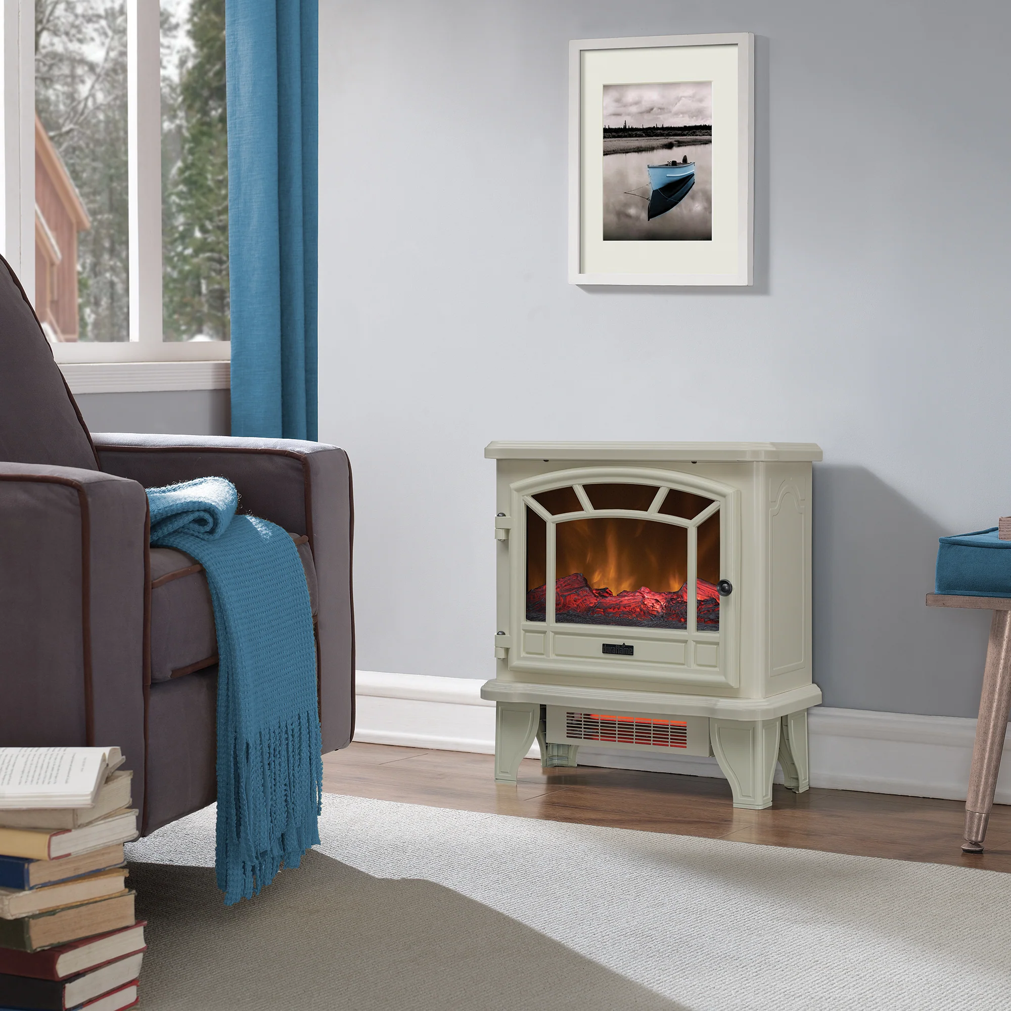 duraflame® 23' Electric Fireplace Stove Heater for up to 1,000sq ft - Image 3