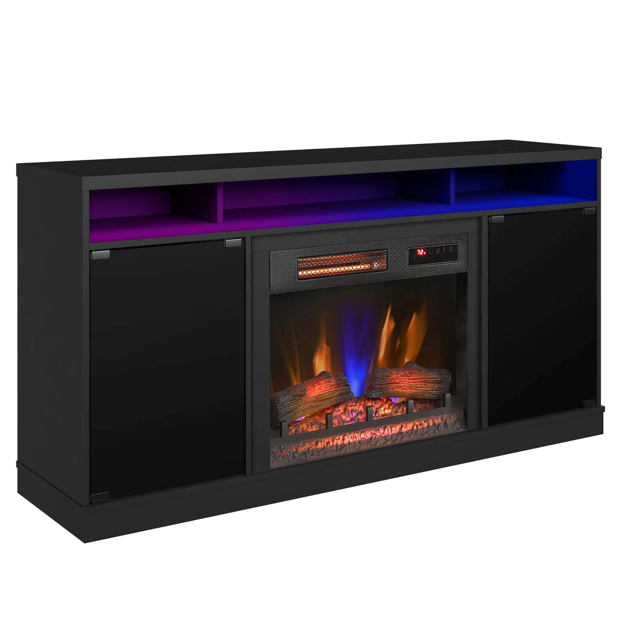 duraflame® Electric Fireplace TV Stand with Modern LED Accent Lighting & Remote - Image 7