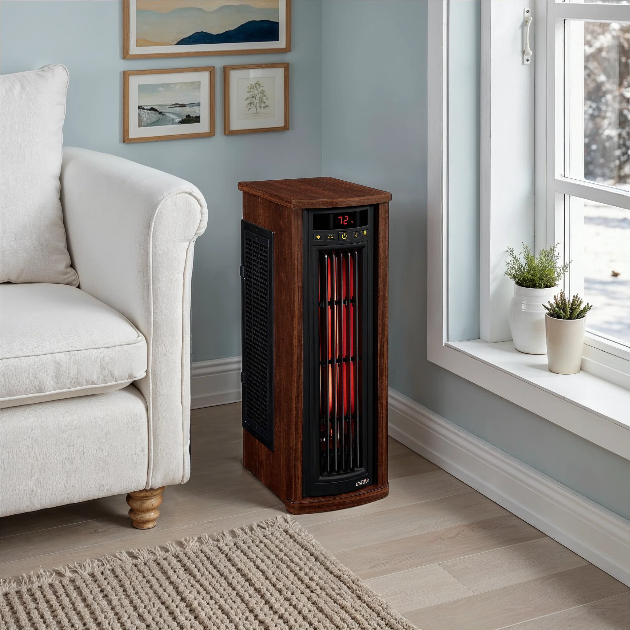 duraflame® Electric Infrared Oscillating Tower Space Heater - Image 2