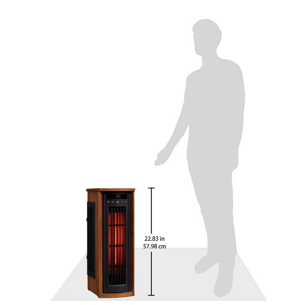 duraflame® Electric Infrared Oscillating Tower Space Heater - Image 3