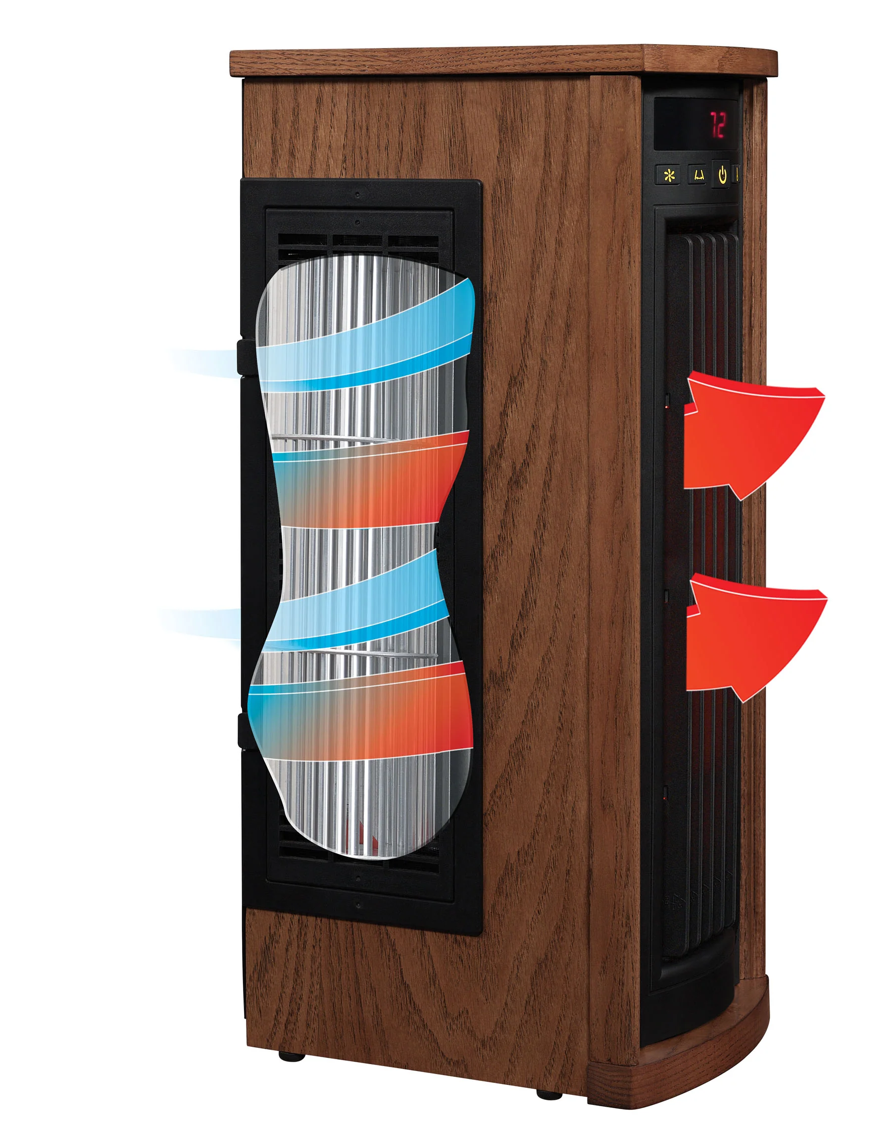 duraflame® Electric Infrared Oscillating Tower Space Heater - Image 9